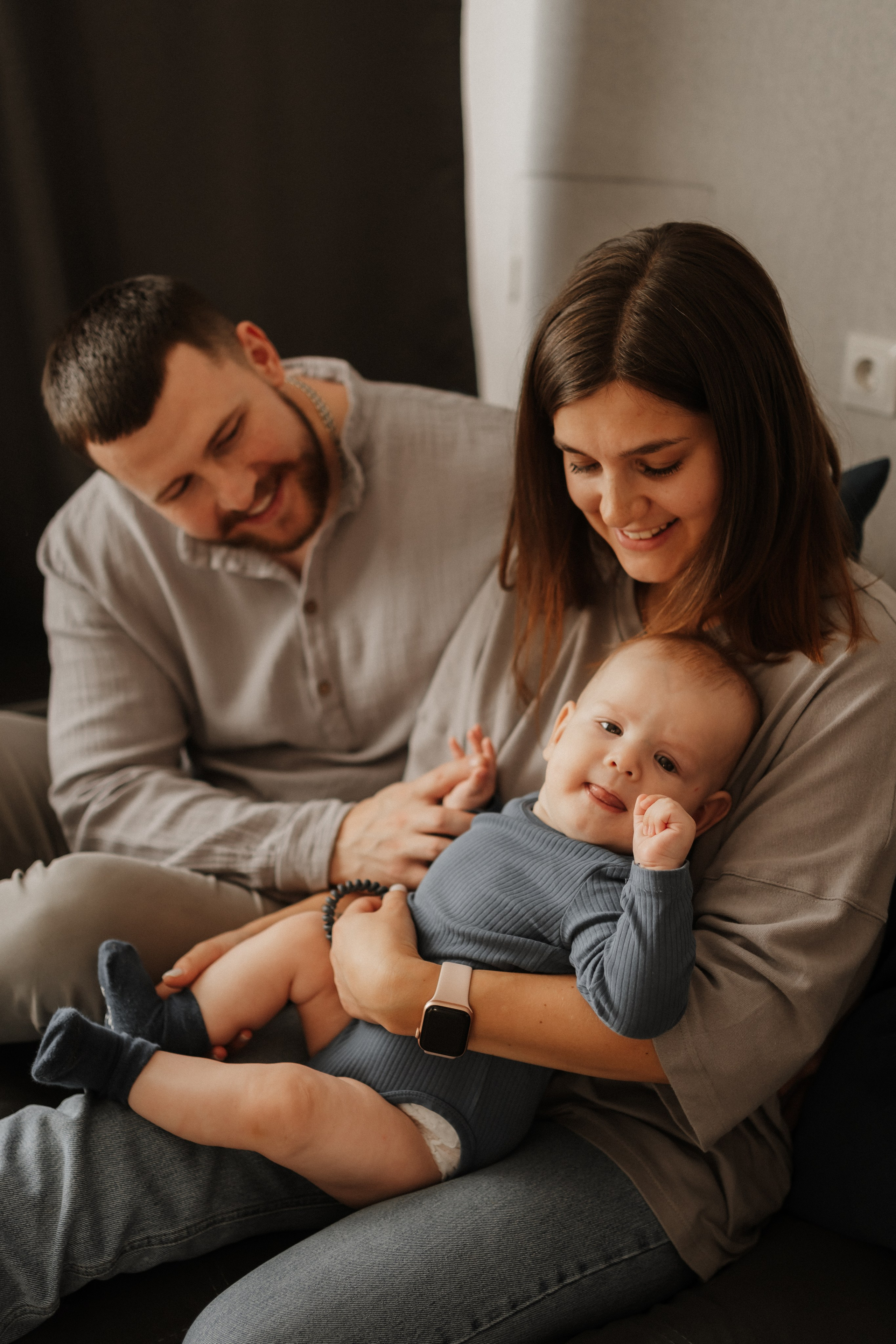 Семейная домашняя фотосъемка в Архангельске. Портретный и свадебный фотограф в Архангельске Елизавета Стрекаловская