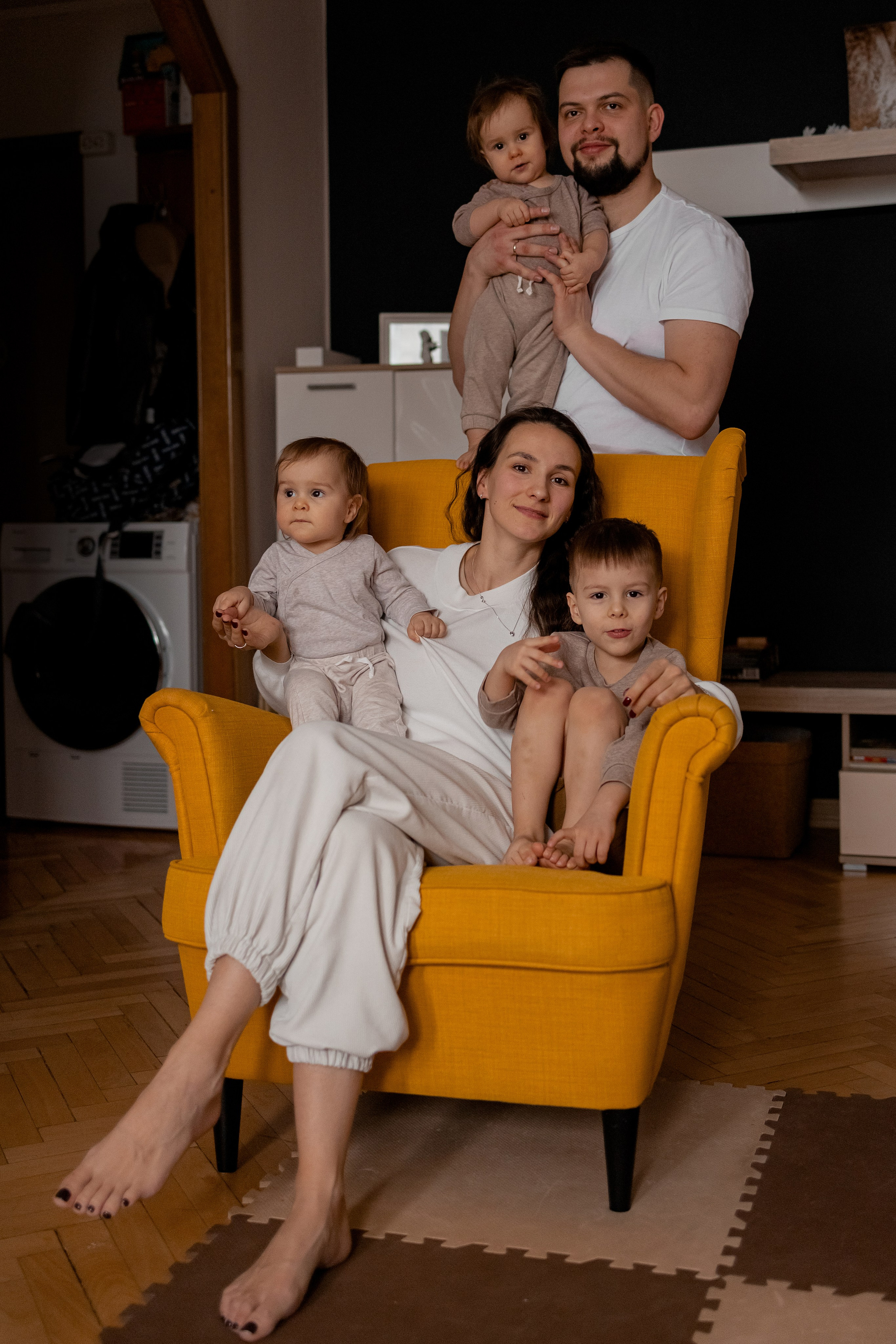 Николай, Ирина, Денис, Вика, Ника. Фотограф беременности и материнства в Москве Мария Менендес-Гонсалес