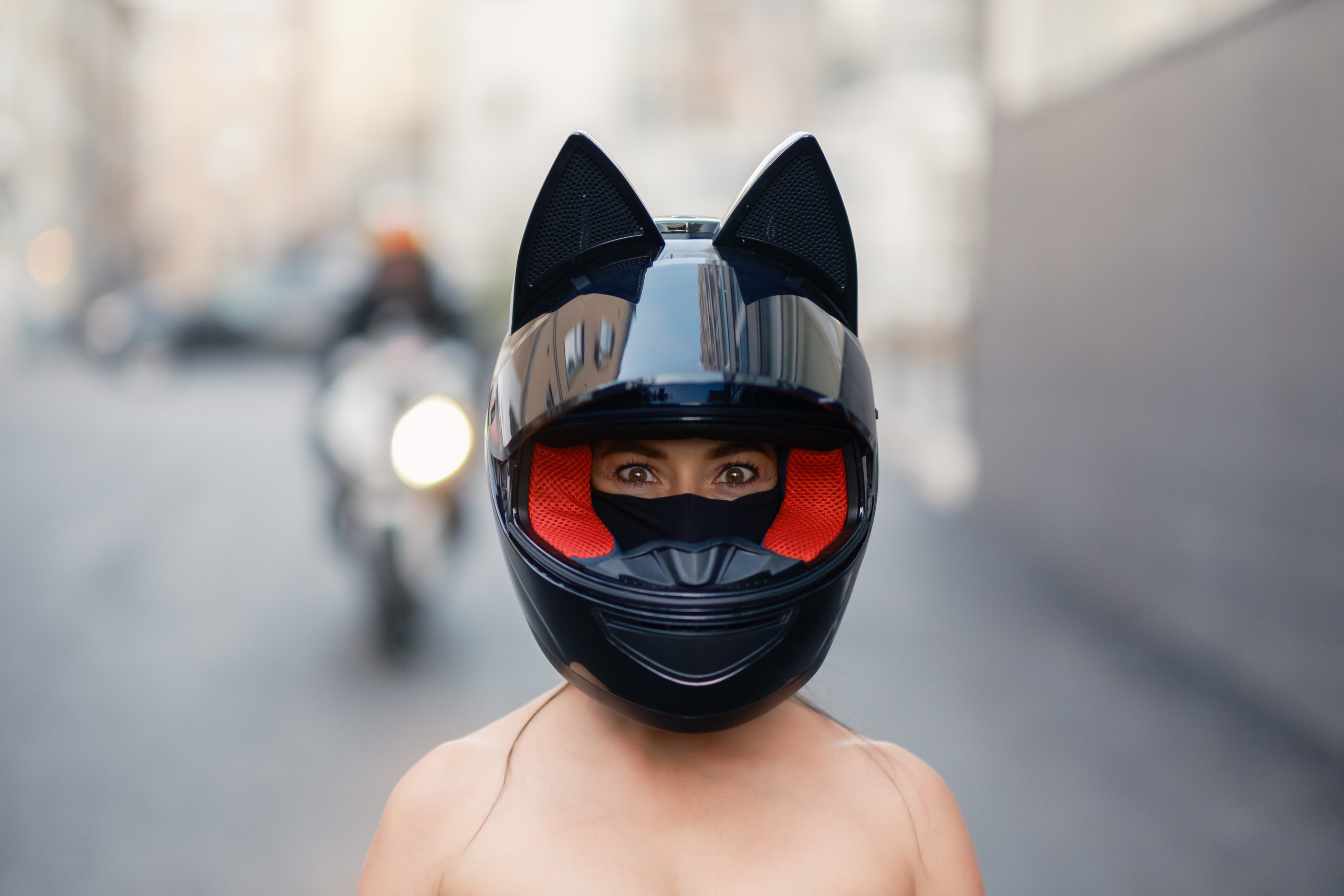 В шлеме. Фотограф Вячеслав Потемкин Москва