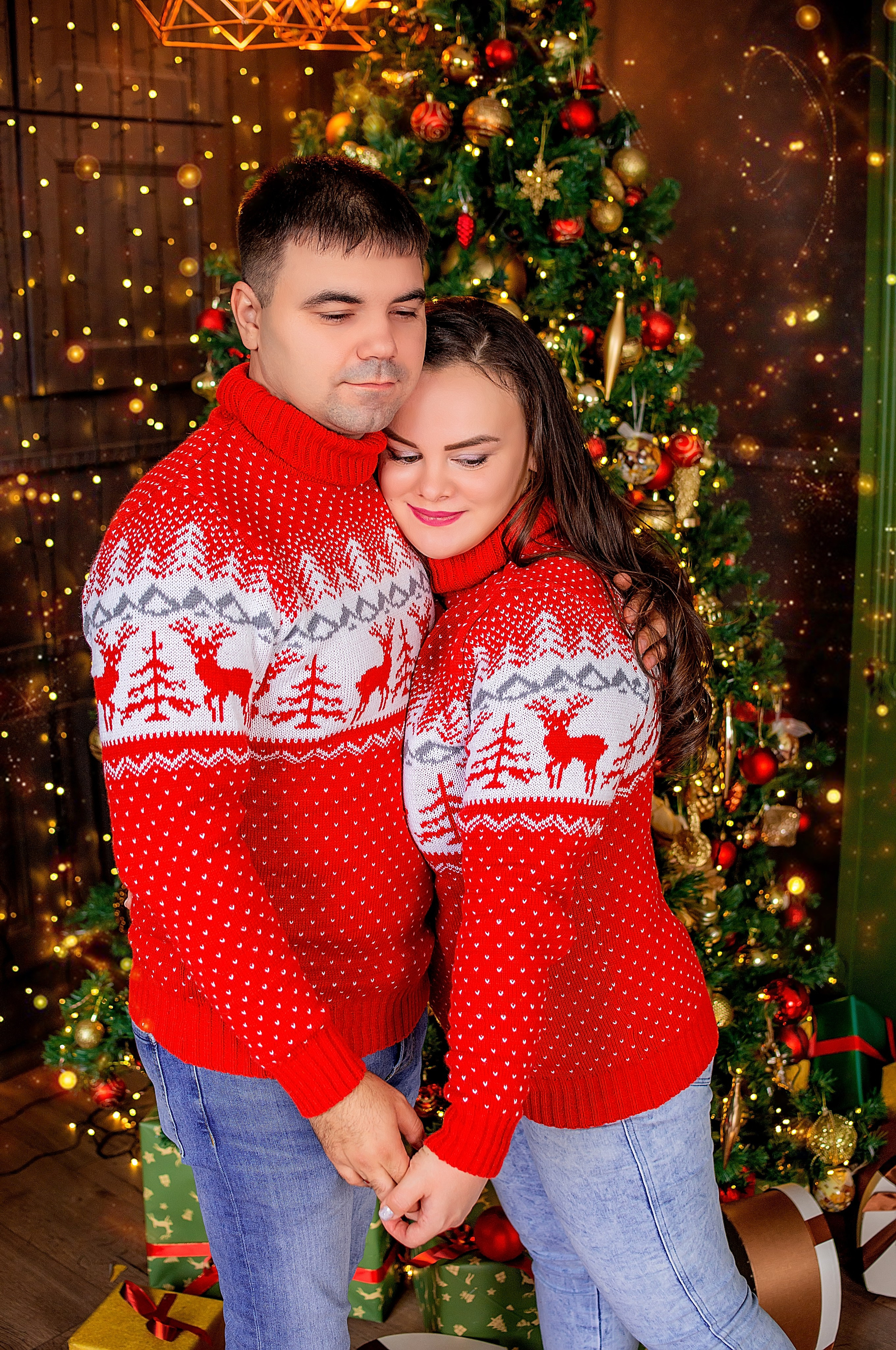 Новогодняя семейная фотосессия в Краснодаре 2023-2024. Фотограф новорожденных Краснодар Малышенко Надежда