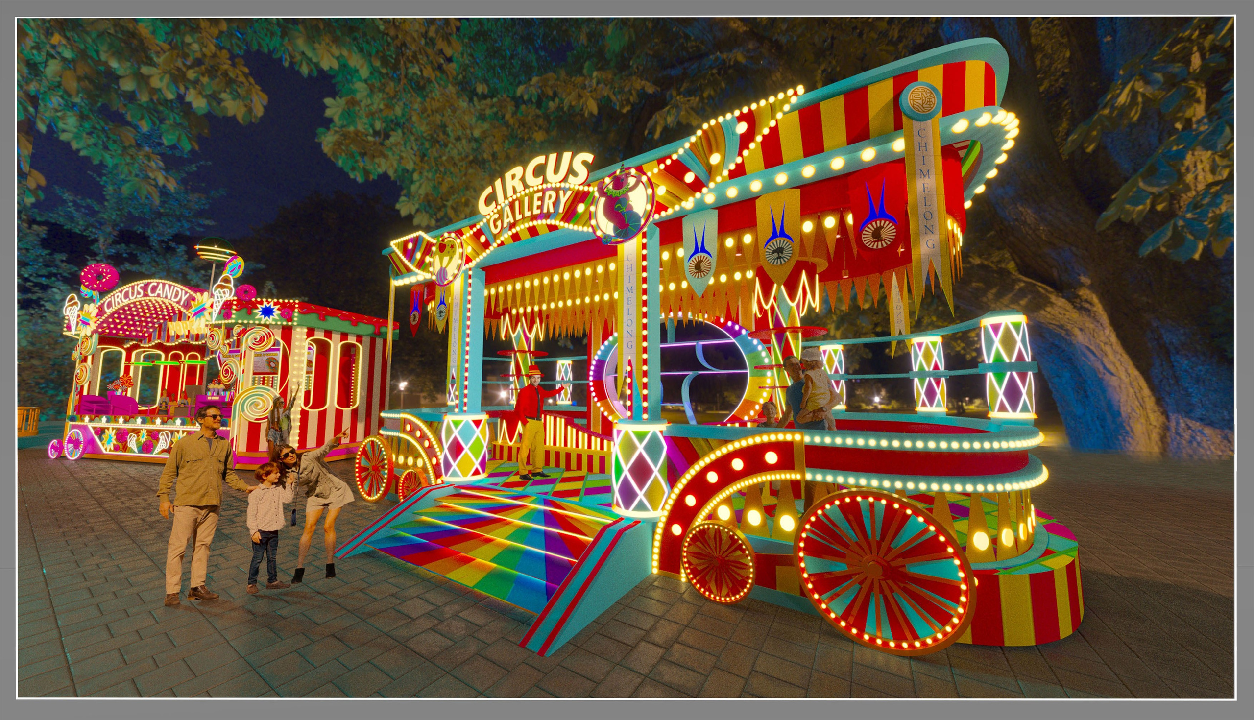 THEMED PARK. Munina Dina. Set design portfolio