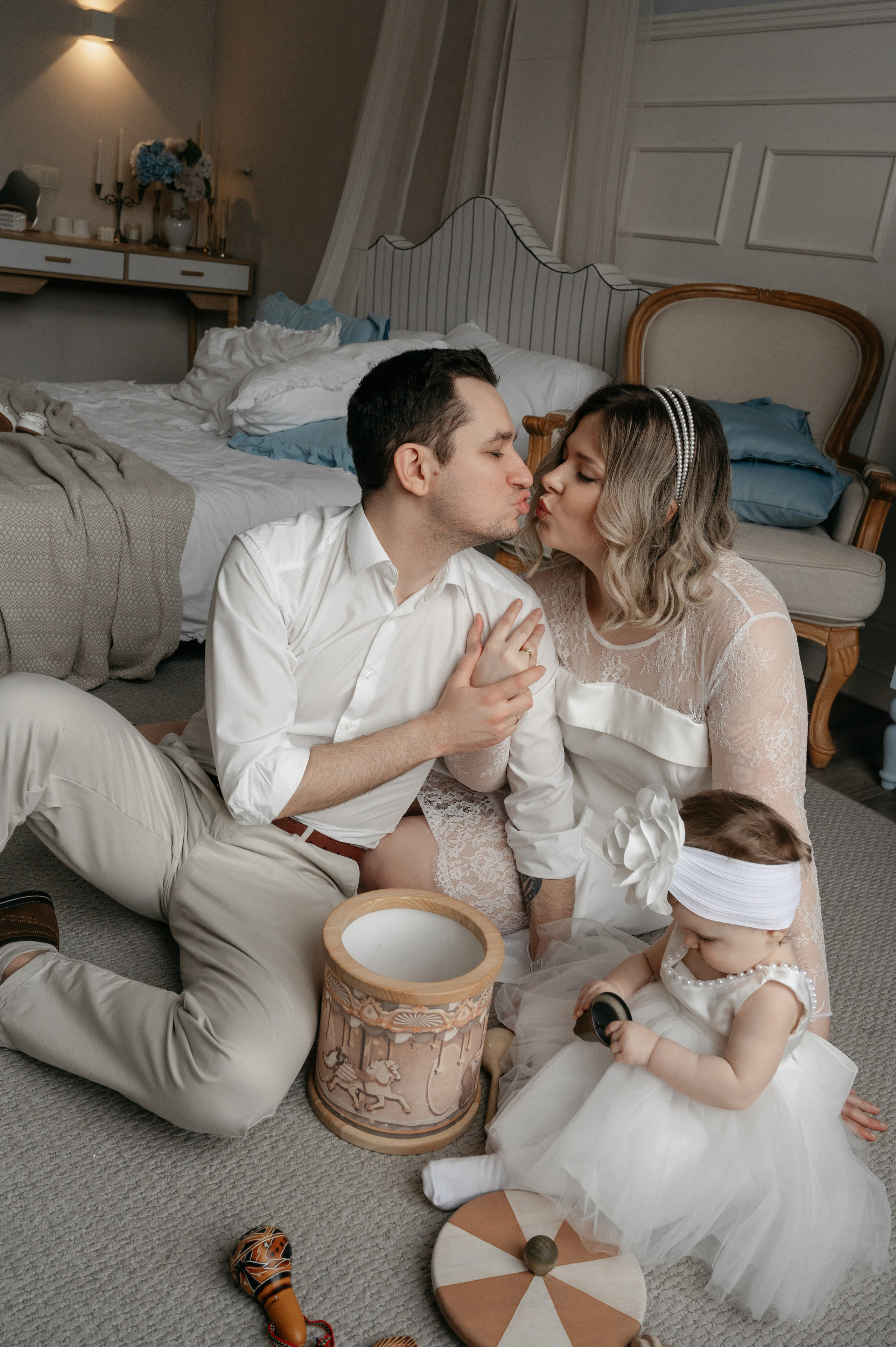 Годовасие малышки Киры в студии. Свадебный фотограф Мария Строгонова