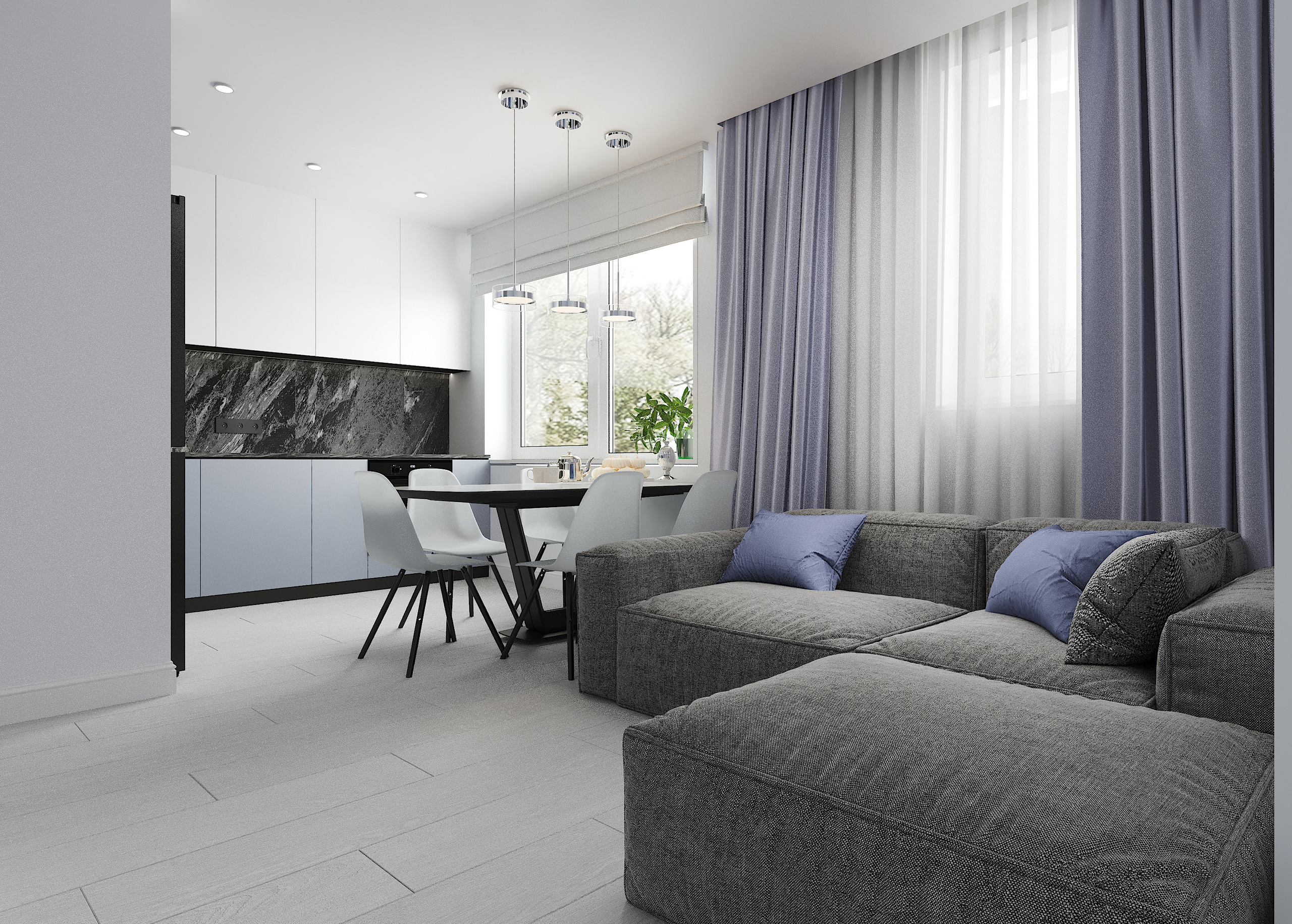 Интерьер в современном стиле г. Екатеринбург. Lina architector | Дизайн интерьера