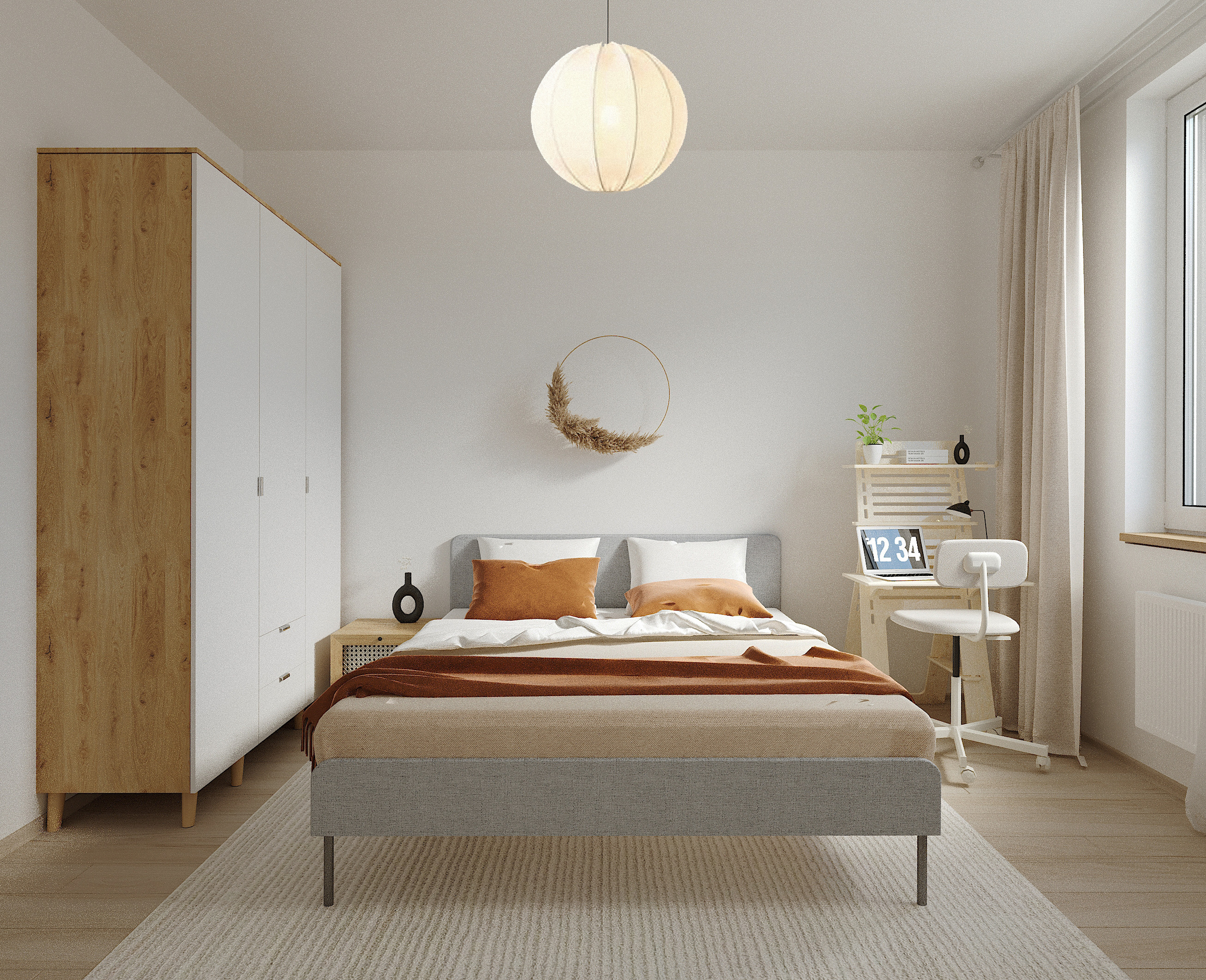 Квартира в стиле Japandi (джапанди). Lina architector | Дизайн интерьера