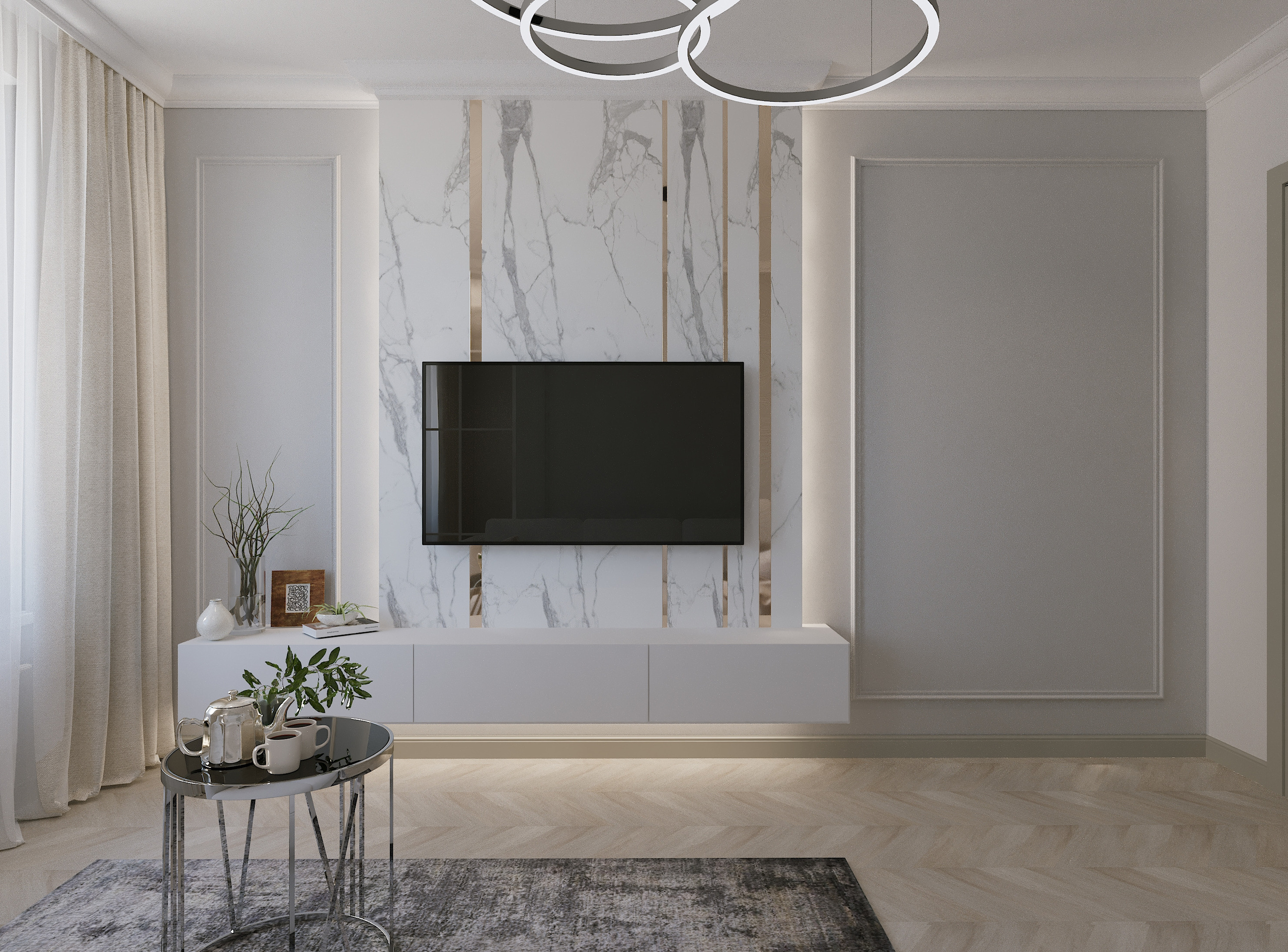 Лаконичная неоклассика г. Москва. Lina architector | Дизайн интерьера