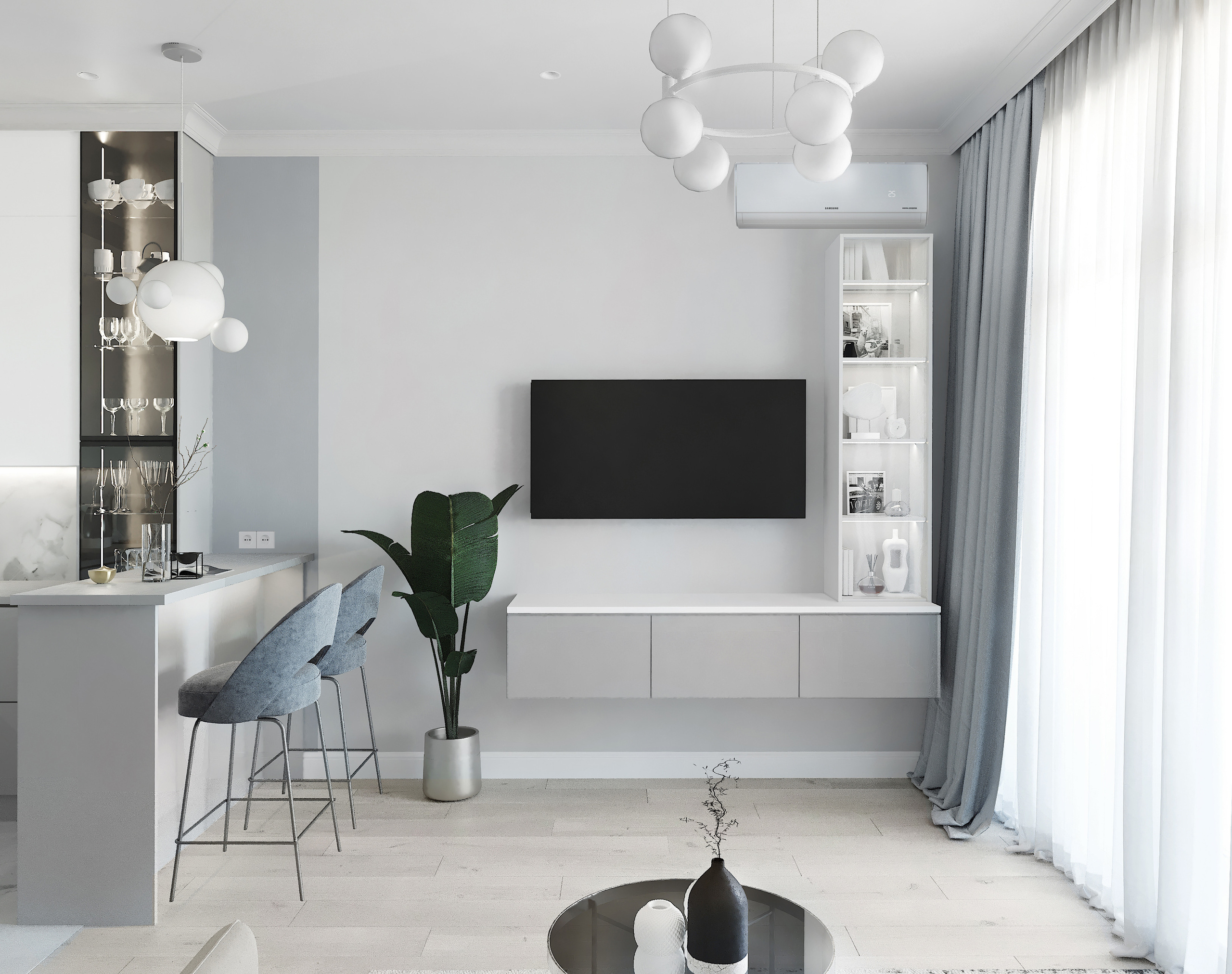 Безмятежная неоклассика  г. Екатеринбург. Lina architector | Дизайн интерьера