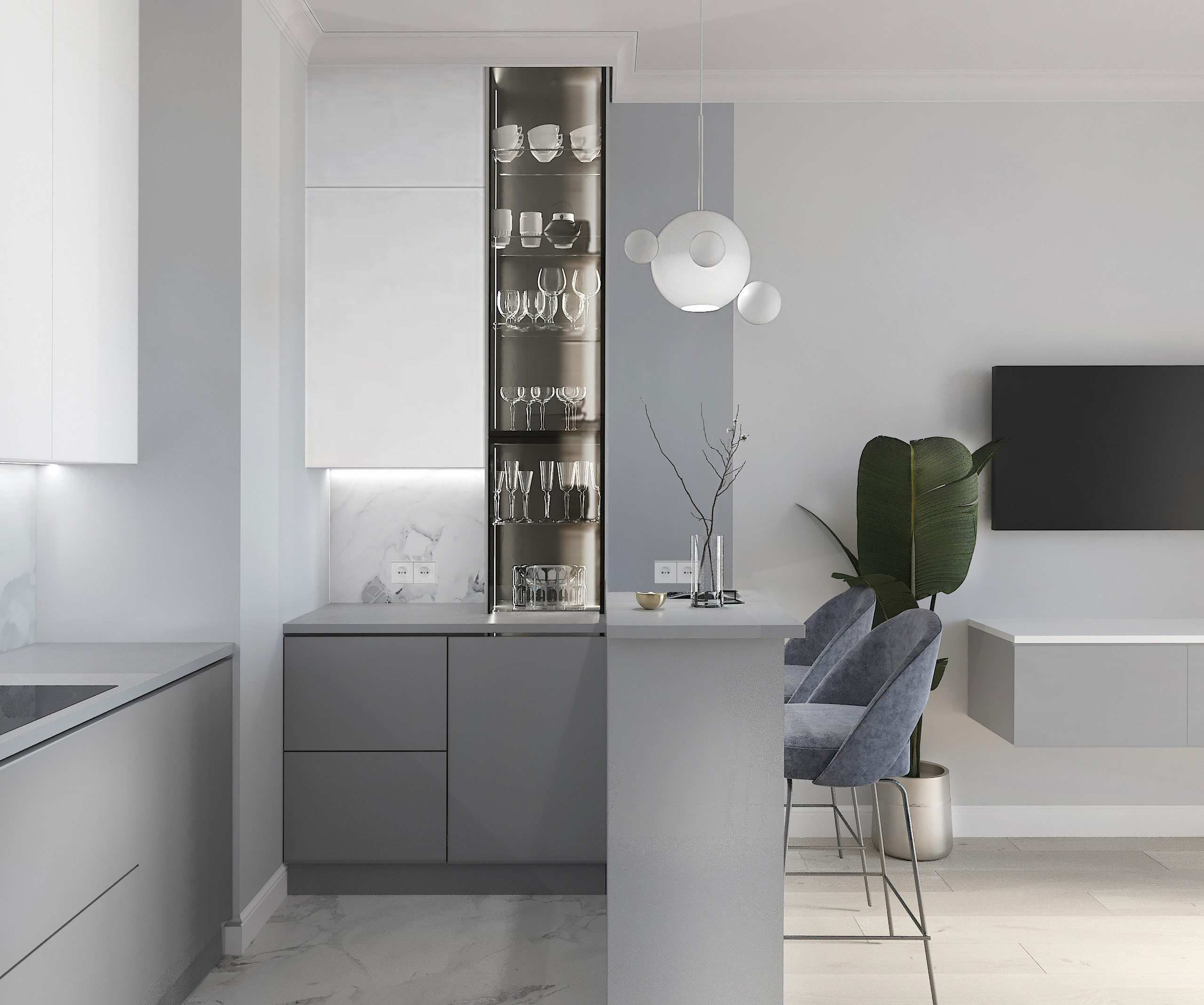 Безмятежная неоклассика  г. Екатеринбург. Lina architector | Дизайн интерьера