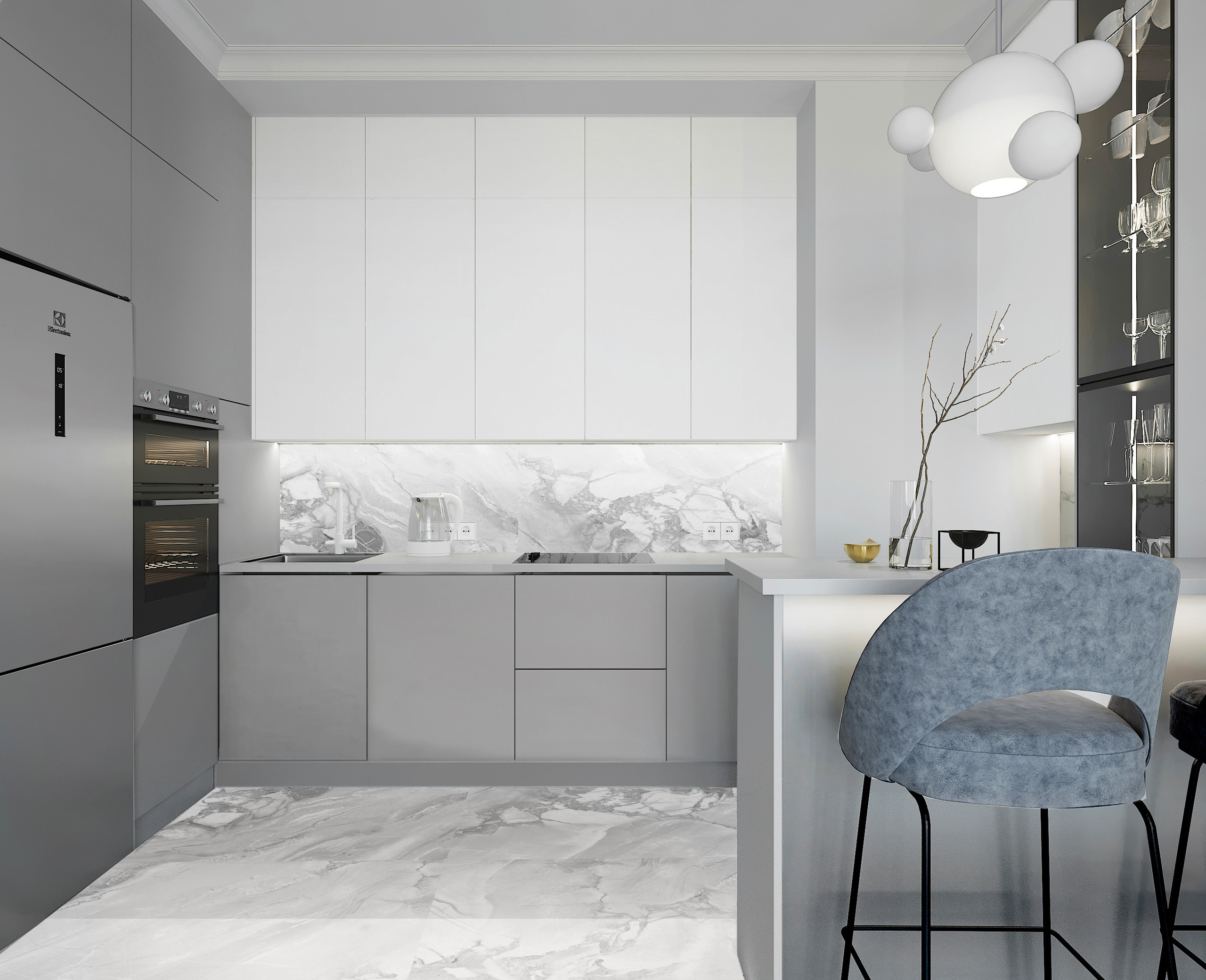 Безмятежная неоклассика  г. Екатеринбург. Lina architector | Дизайн интерьера