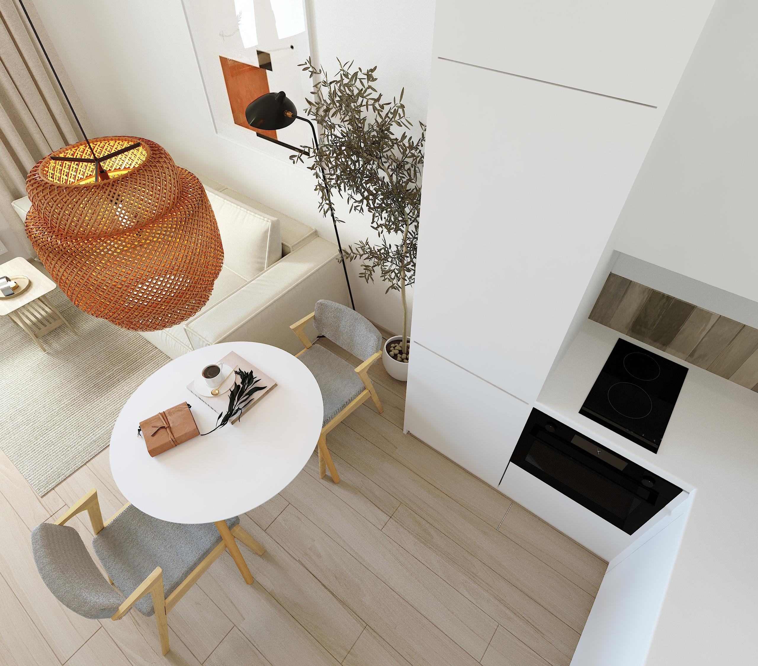 Квартира в стиле Japandi (джапанди). Lina architector | Дизайн интерьера