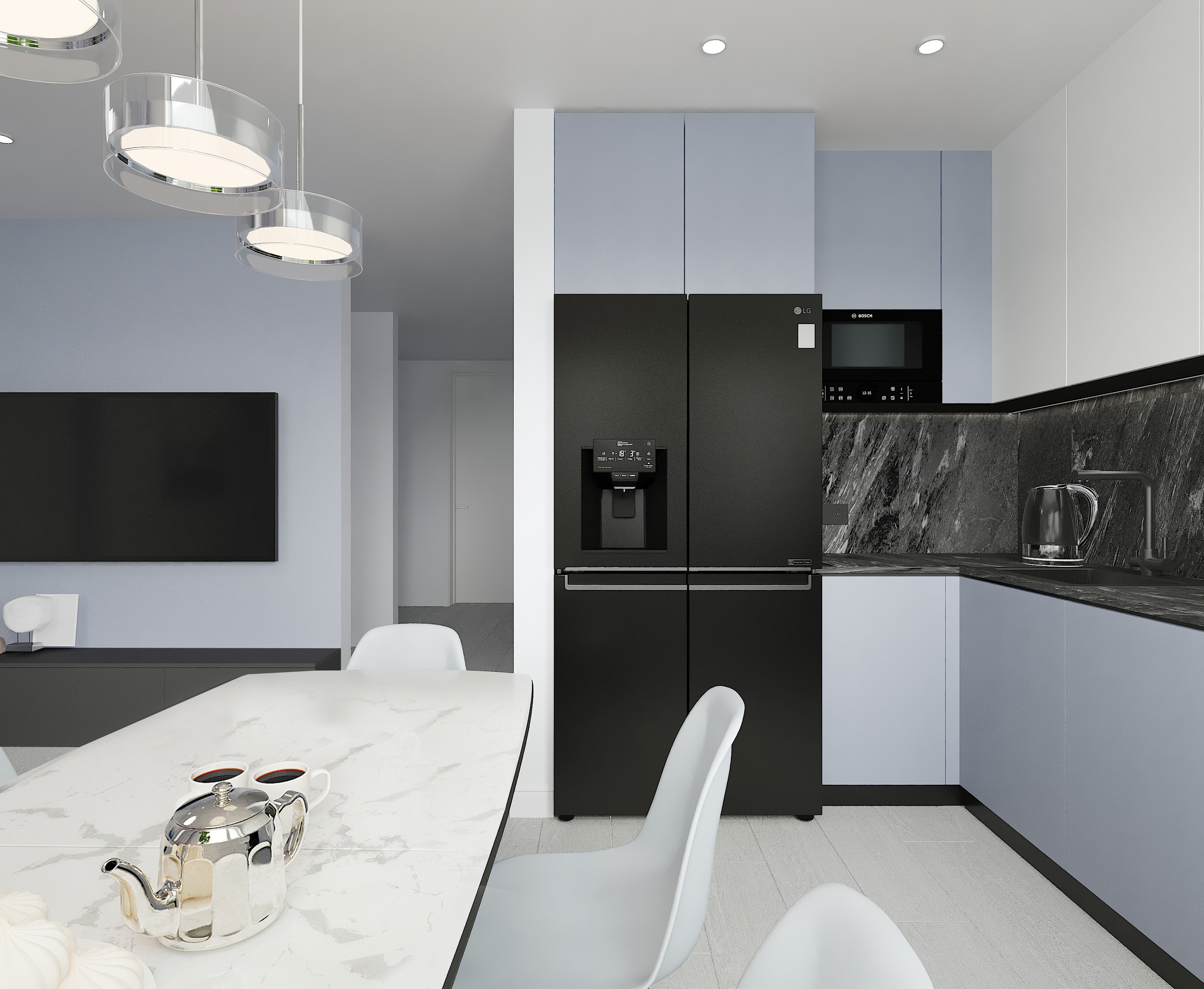 Интерьер в современном стиле г. Екатеринбург. Lina architector | Дизайн интерьера