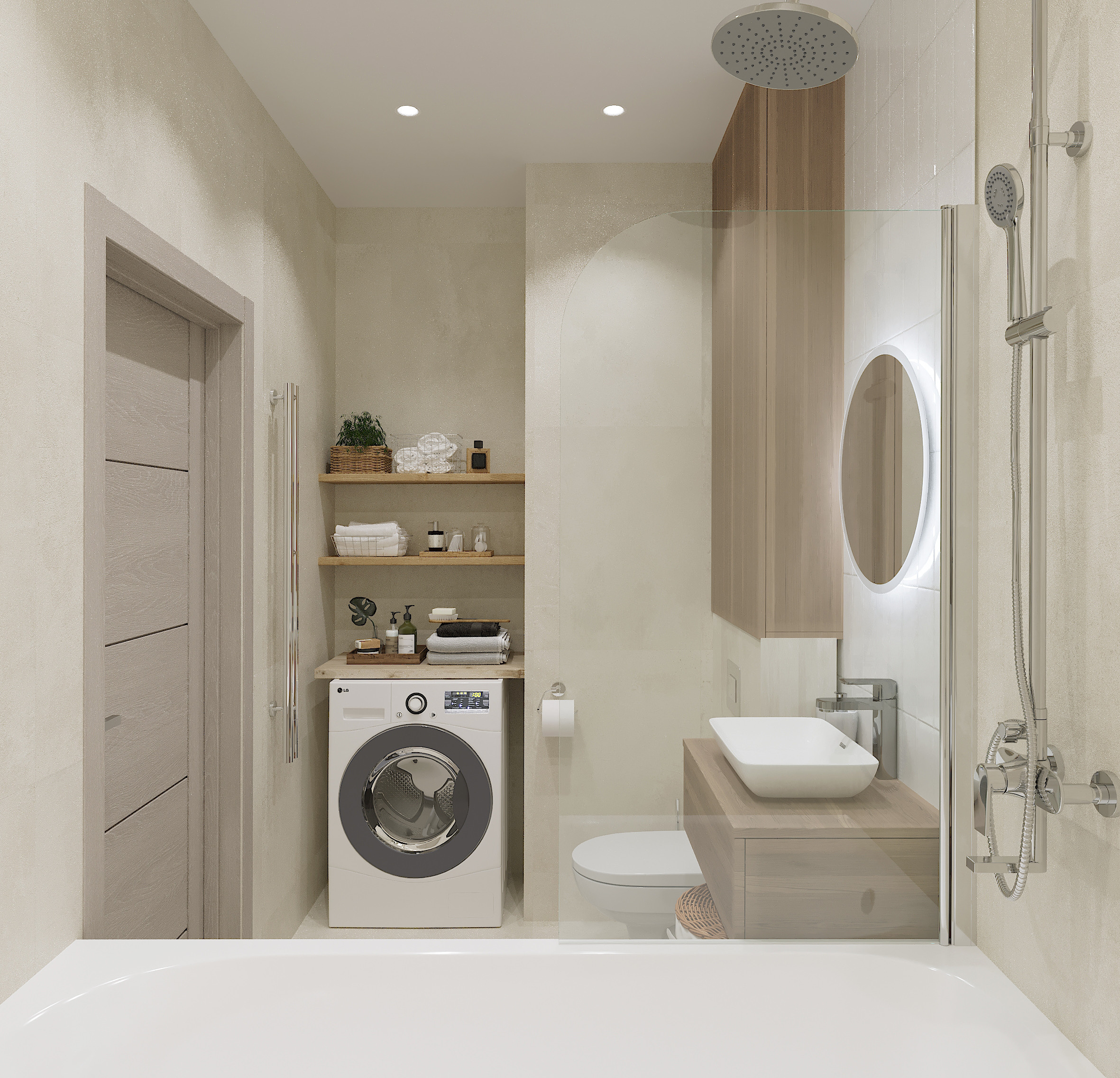 Квартира в стиле Japandi (джапанди). Lina architector | Дизайн интерьера