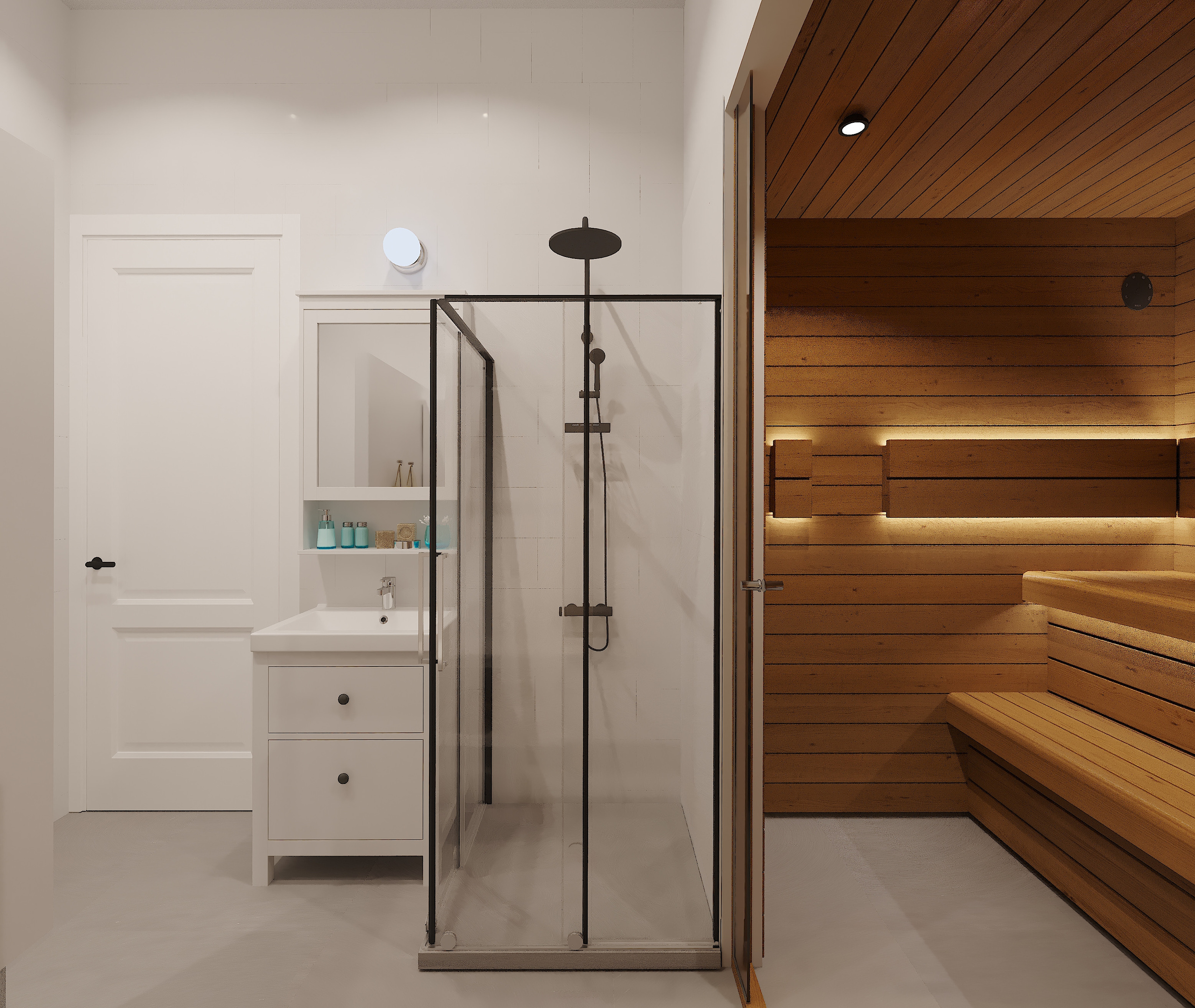 Скандинавский интерьер коттедж г. Екатеринбург. Lina architector | Дизайн интерьера