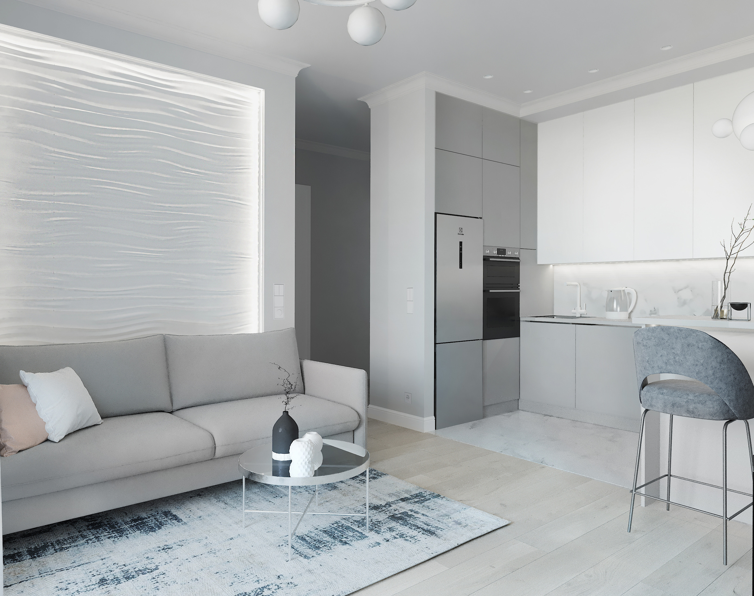 Безмятежная неоклассика  г. Екатеринбург. Lina architector | Дизайн интерьера