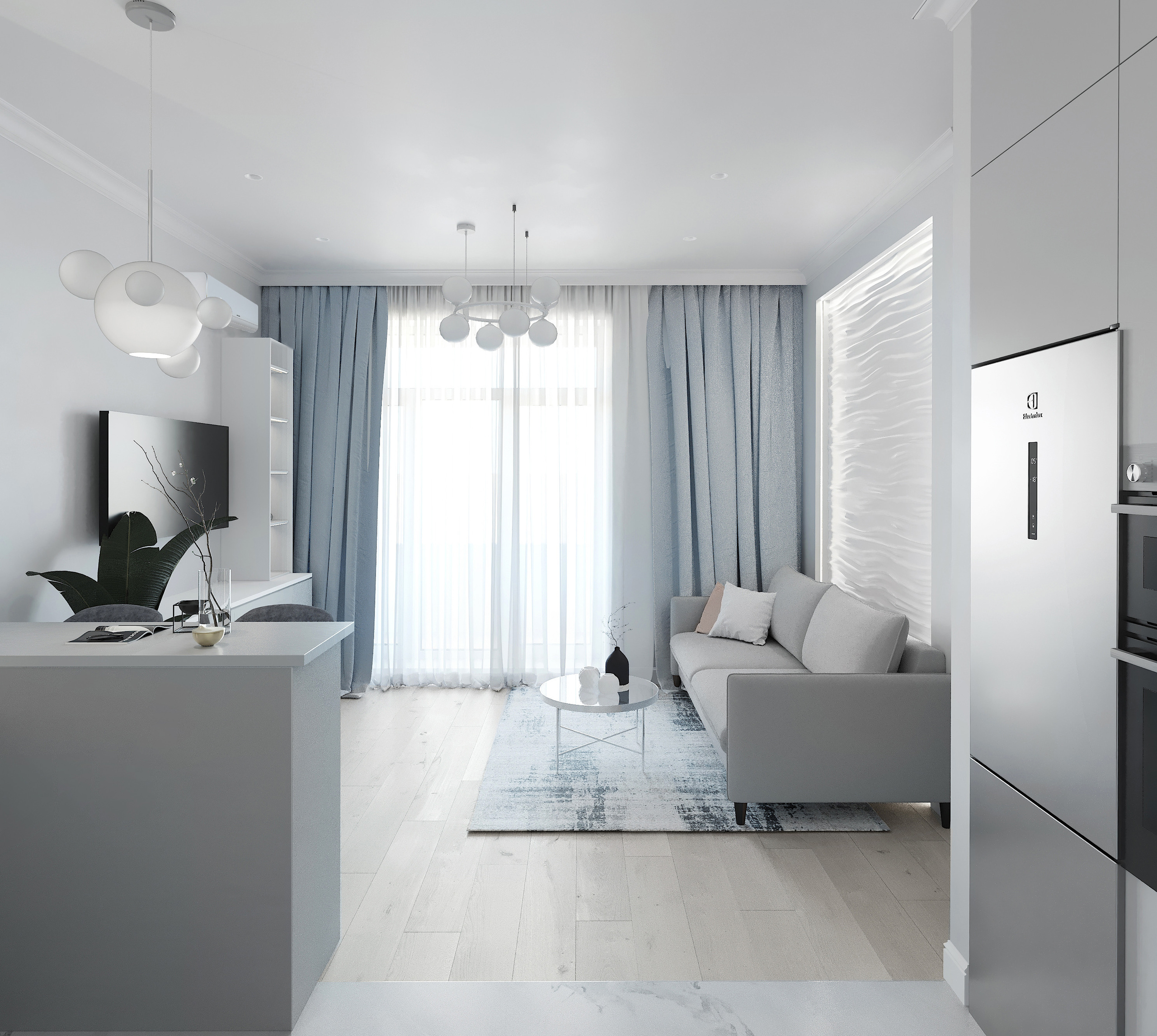 Безмятежная неоклассика  г. Екатеринбург. Lina architector | Дизайн интерьера