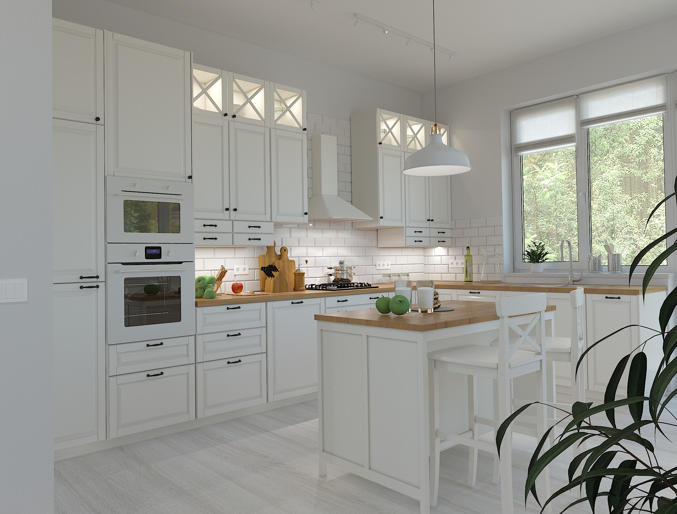 Скандинавский интерьер коттедж г. Екатеринбург. Lina architector | Дизайн интерьера