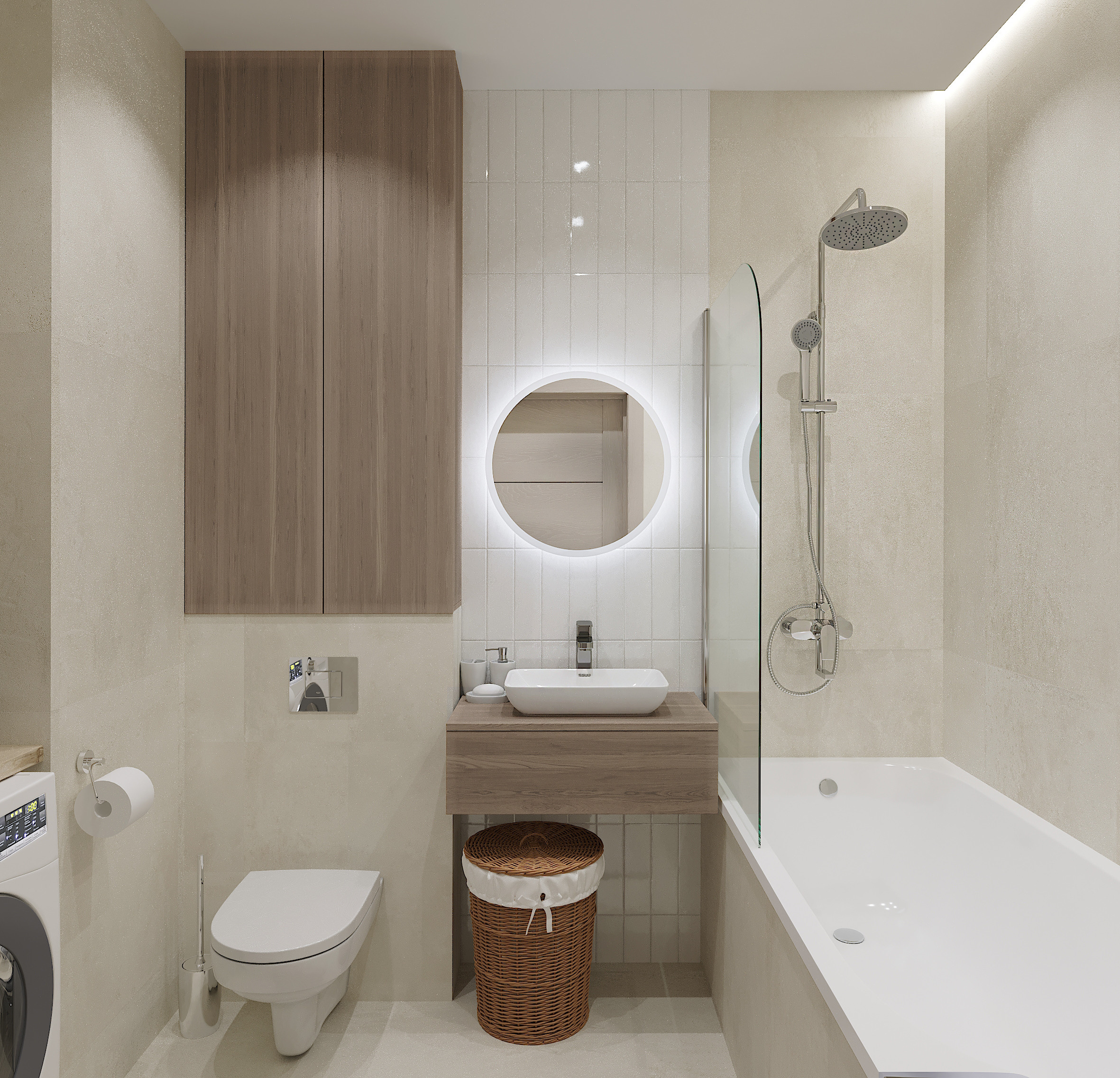 Квартира в стиле Japandi (джапанди). Lina architector | Дизайн интерьера