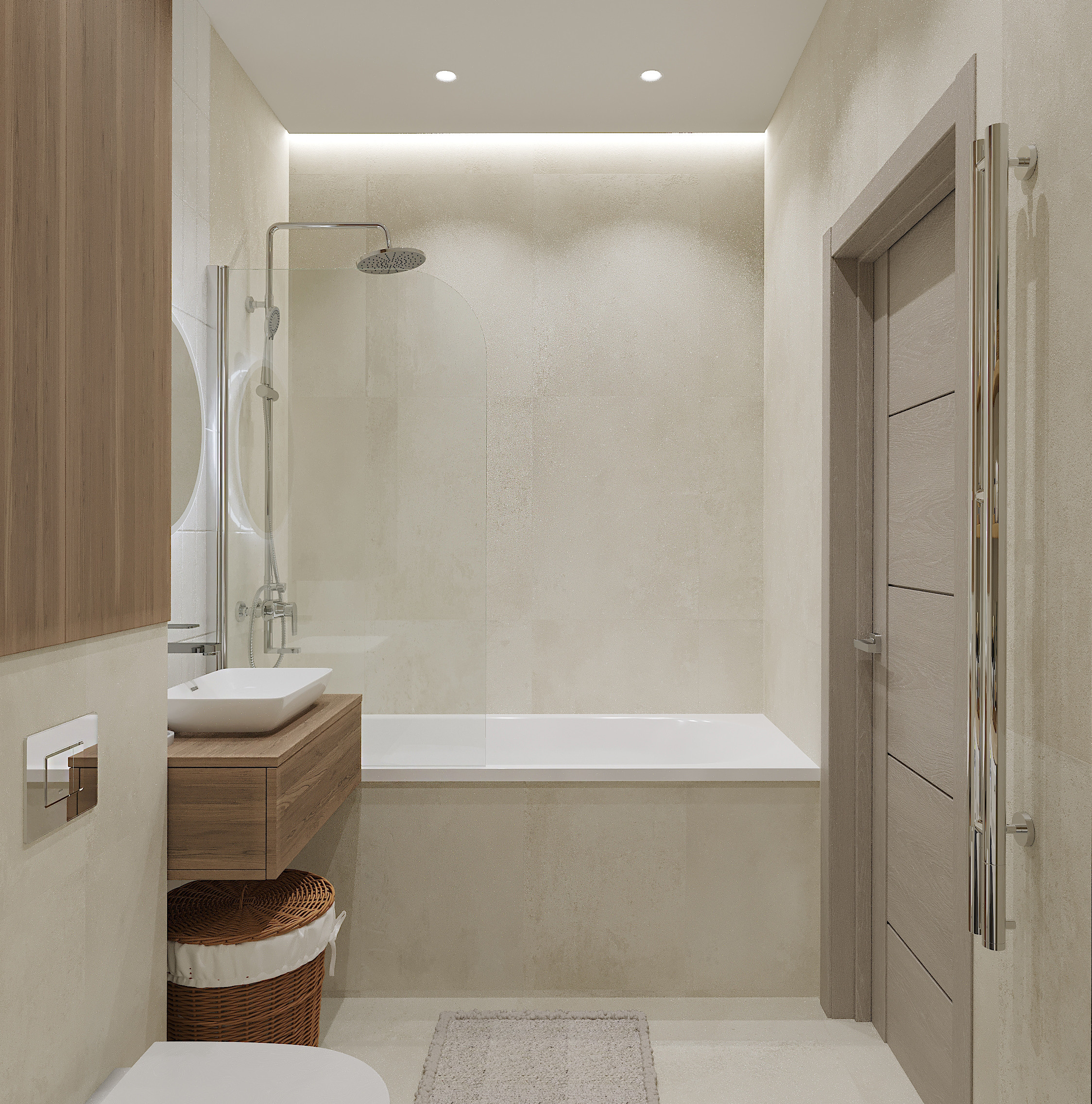 Квартира в стиле Japandi (джапанди). Lina architector | Дизайн интерьера