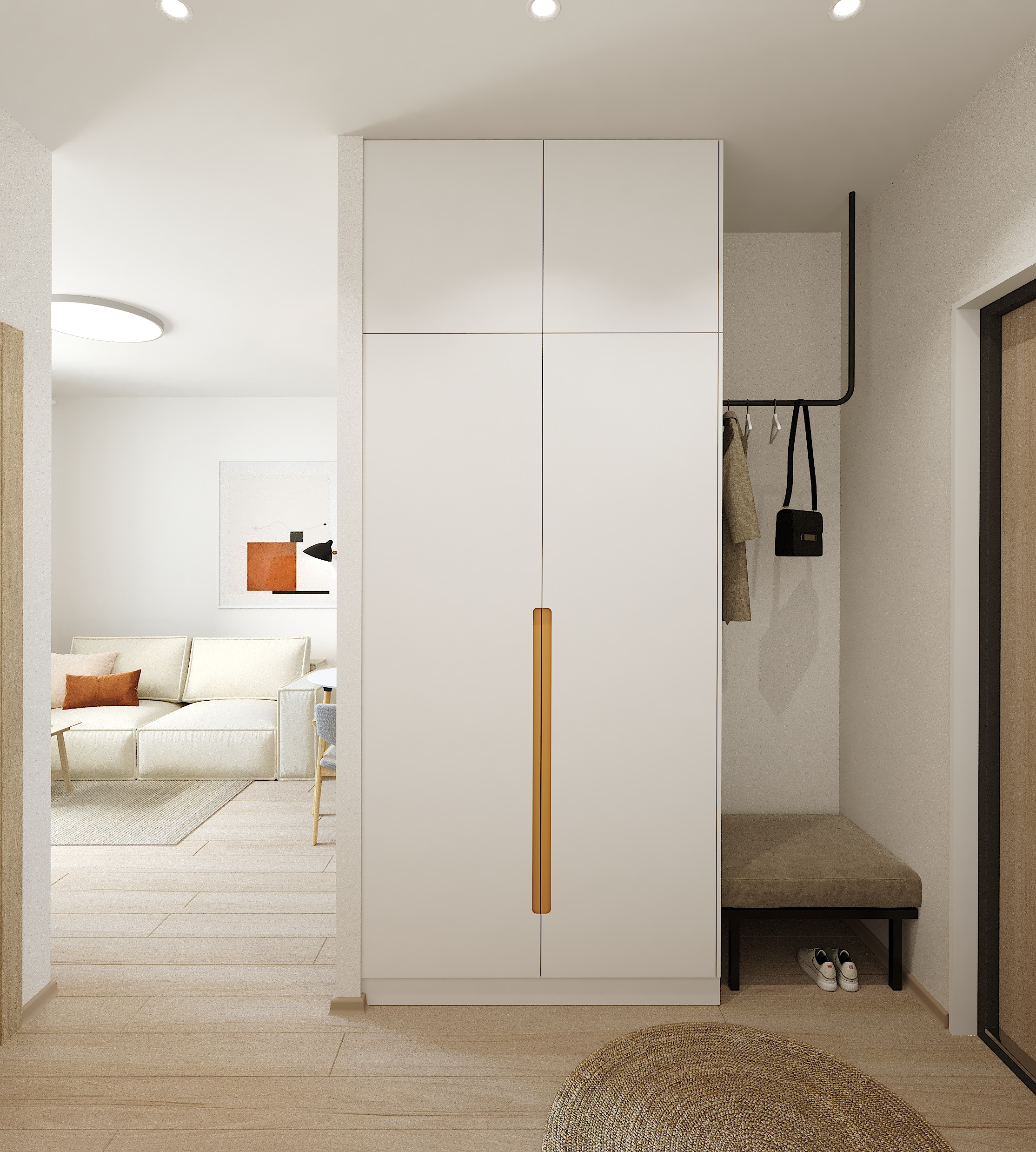 Квартира в стиле Japandi (джапанди). Lina architector | Дизайн интерьера