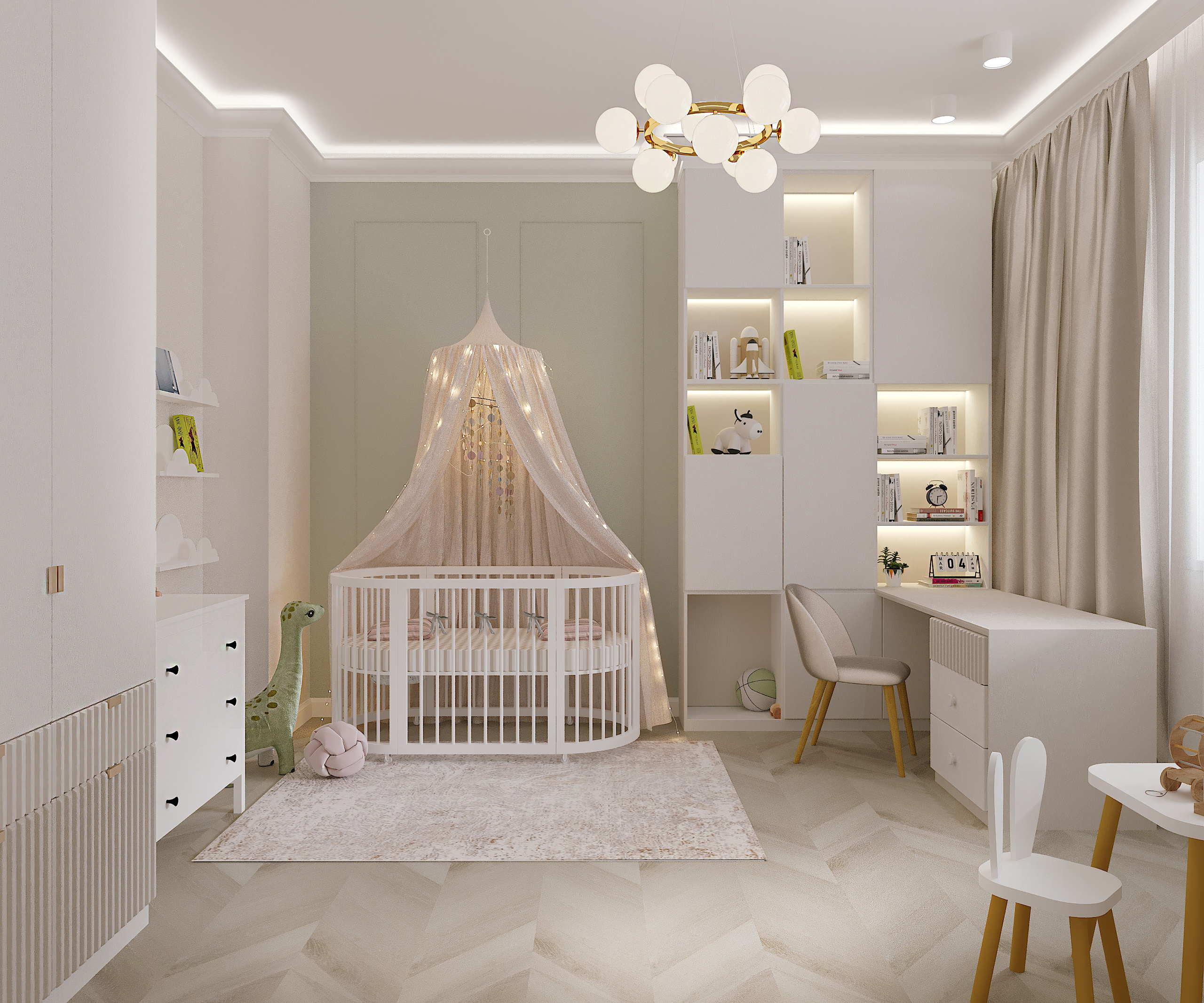 Атмосферная неоклассика коттедж г. Екатеринбург. Lina architector | Дизайн интерьера