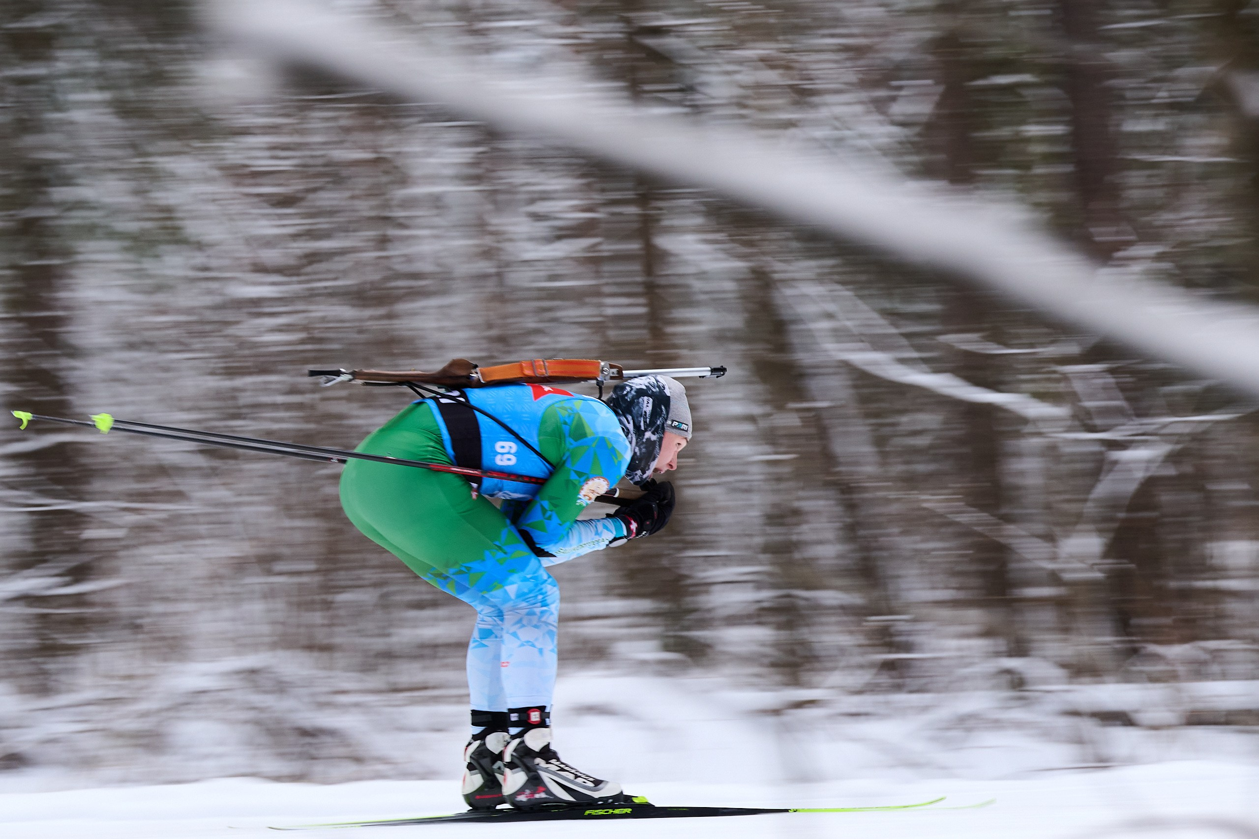 Биатлон. Чемпионат России — 2024/2025, 3-й этап, Ижевск. Спринт. Мужчины. Спортивный репортажный фотограф в Ижевске Сергей Мерзляков