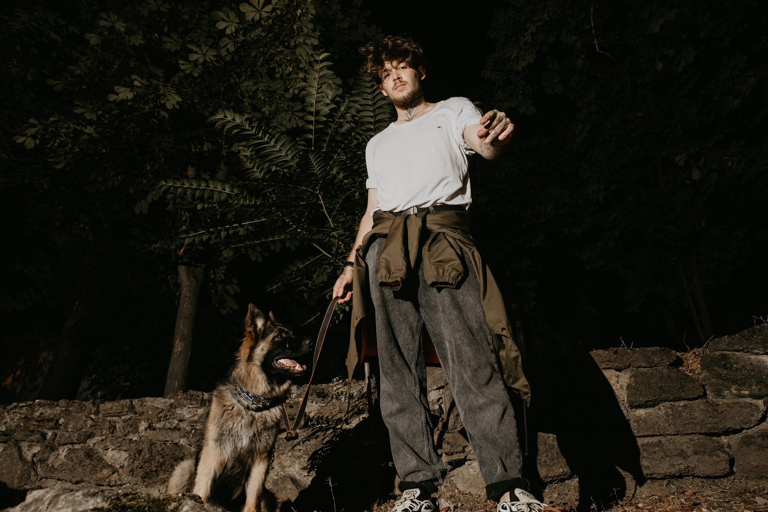 Никита и его верный друг Грэй. Omar Shapiev