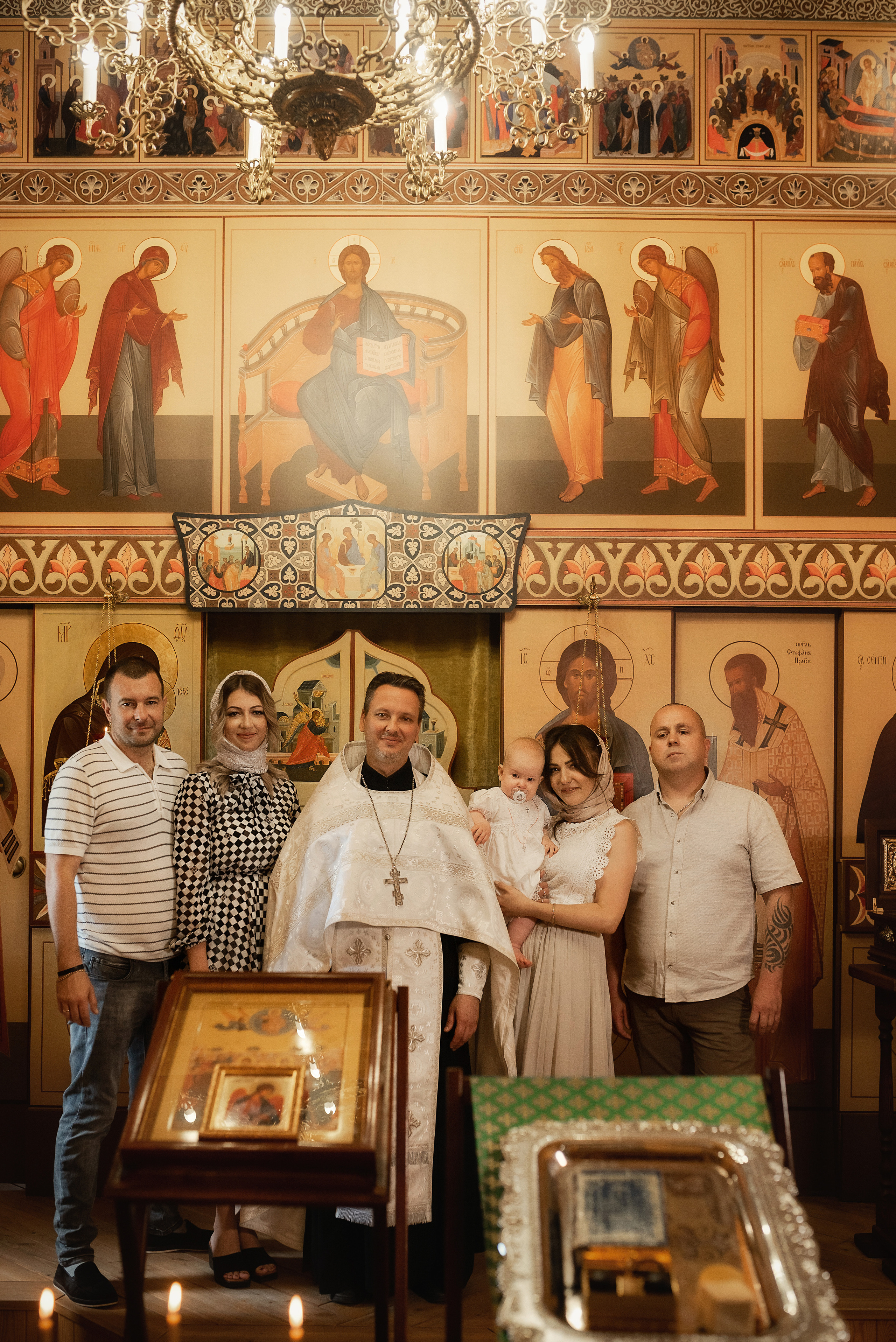 Крещение Дарьи в храме преп. Сергия Радонежского. Семейный фотограф в Ростове-на-Дону Татьяна Литвинова