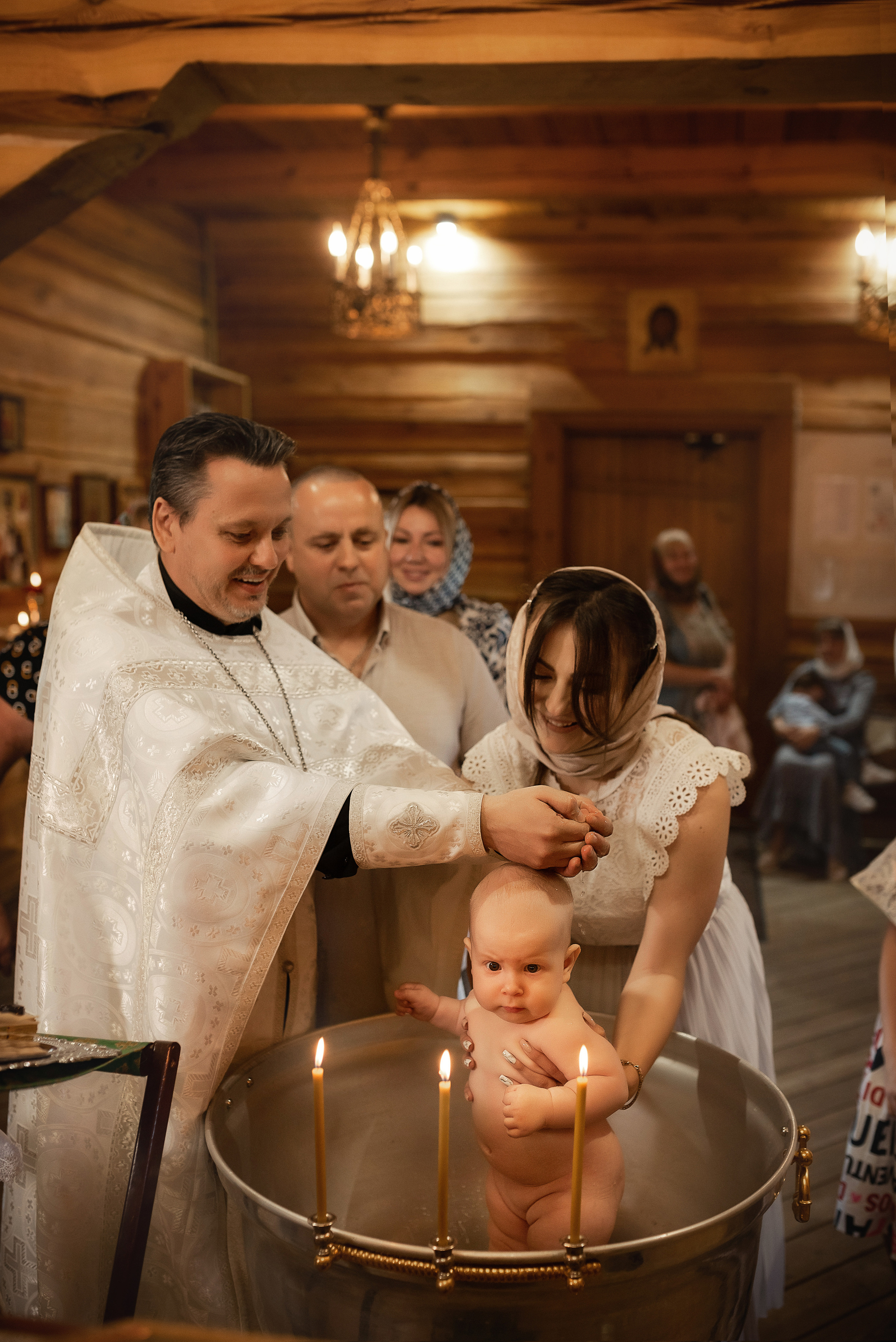 Крещение Дарьи в храме преп. Сергия Радонежского. Семейный фотограф в Ростове-на-Дону Татьяна Литвинова