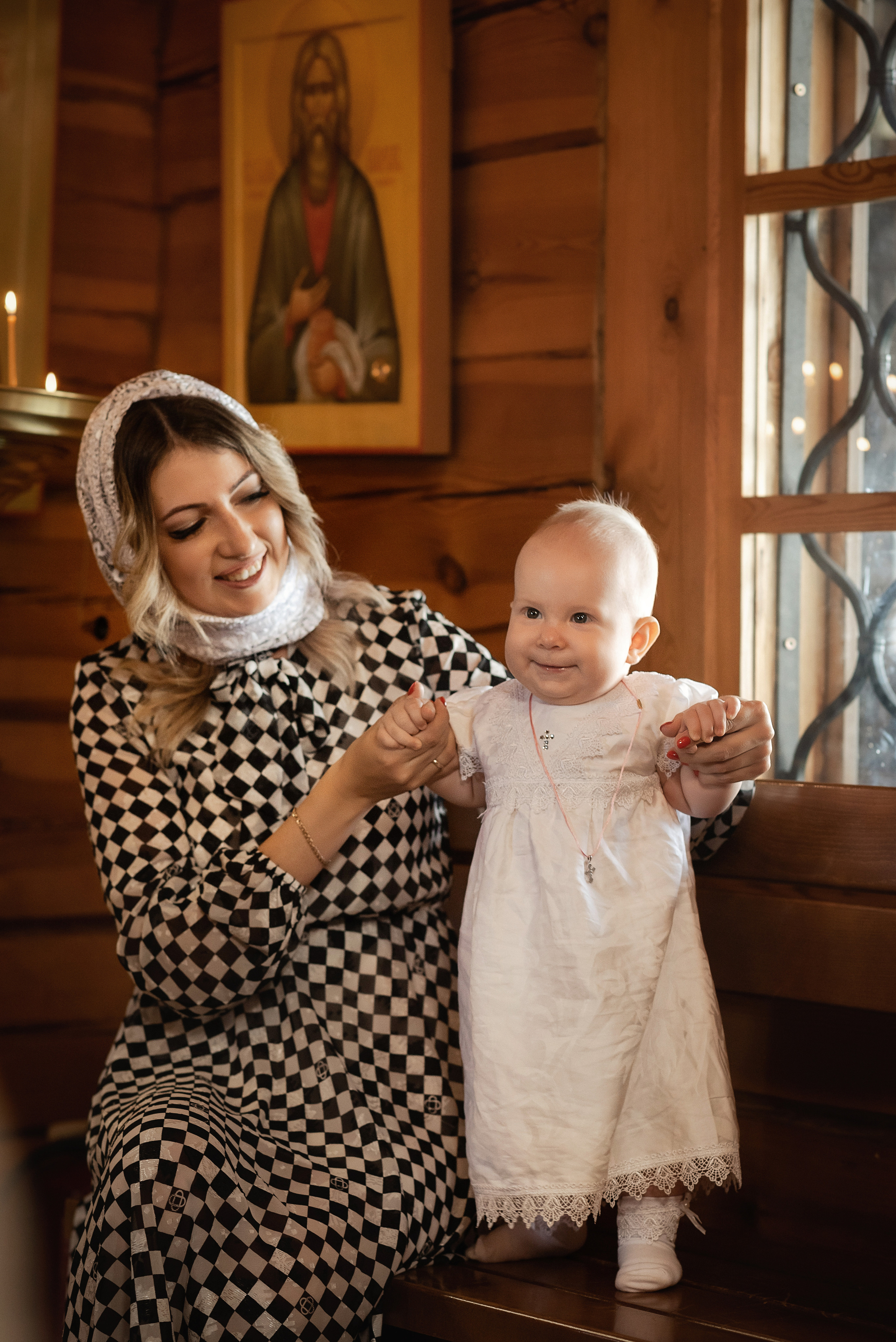 Крещение Дарьи в храме преп. Сергия Радонежского. Семейный фотограф в Ростове-на-Дону Татьяна Литвинова