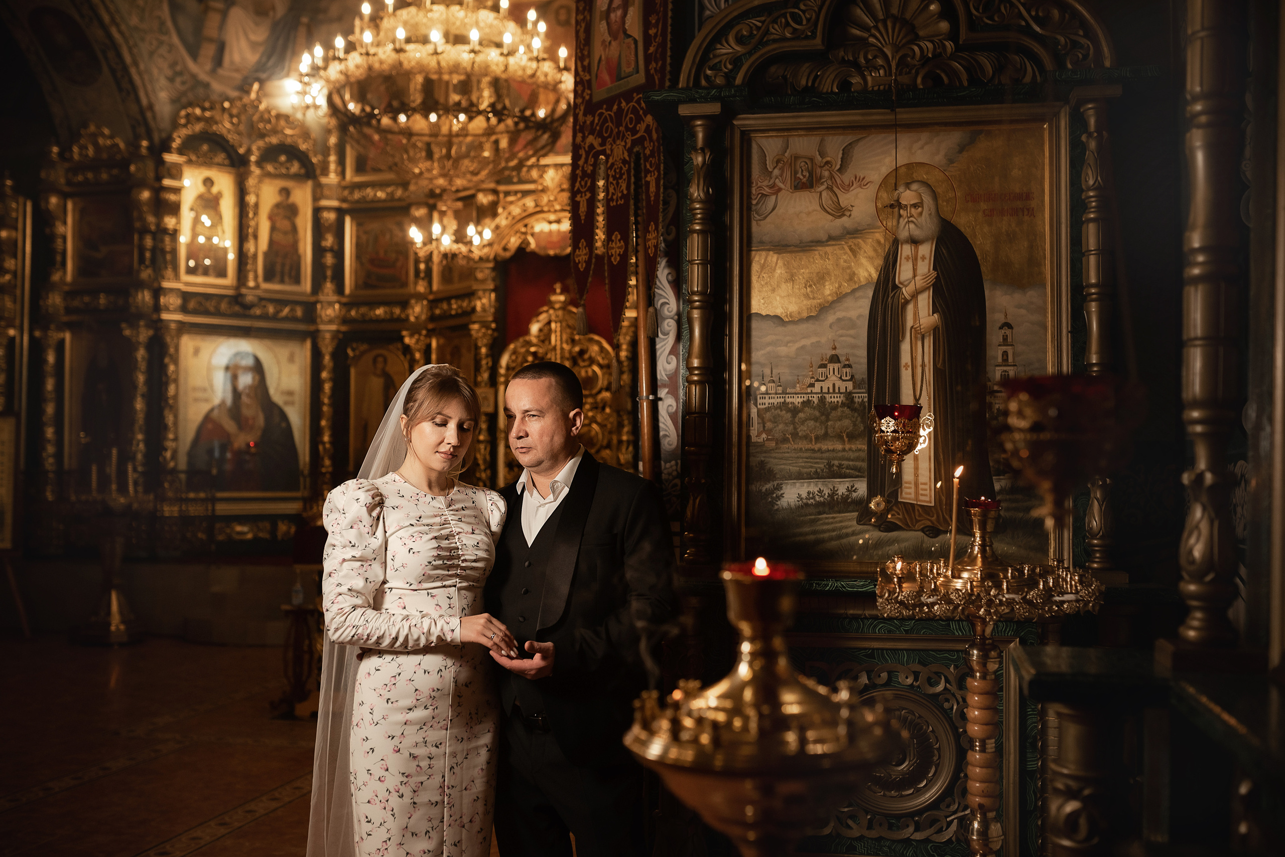 Венчание Александра и Ольги в храме преп. Серафима Саровского. Семейный фотограф в Ростове-на-Дону Татьяна Литвинова