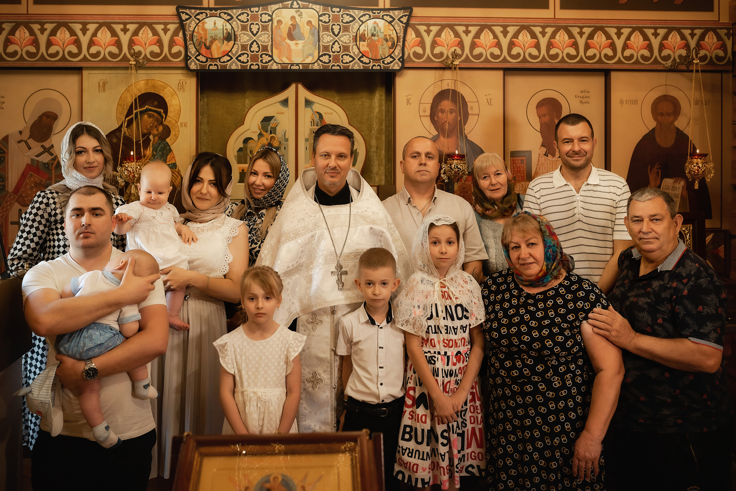Крещение Дарьи в храме преп. Сергия Радонежского. Семейный фотограф в Ростове-на-Дону Татьяна Литвинова