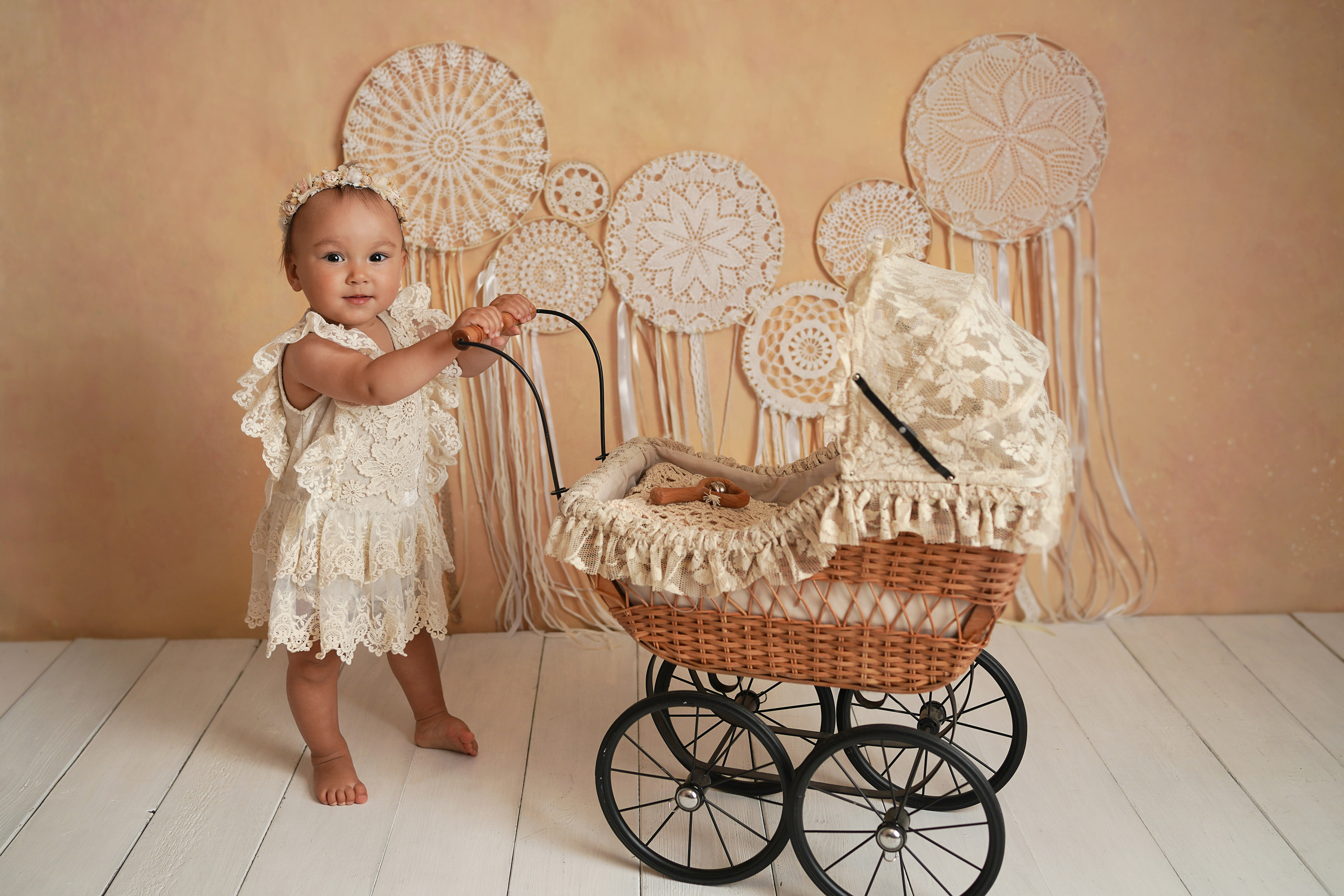 Детская фотосессия Первый год для девочек. Детский фотограф и фотограф новорожденных в Калининград Оксана Иваний