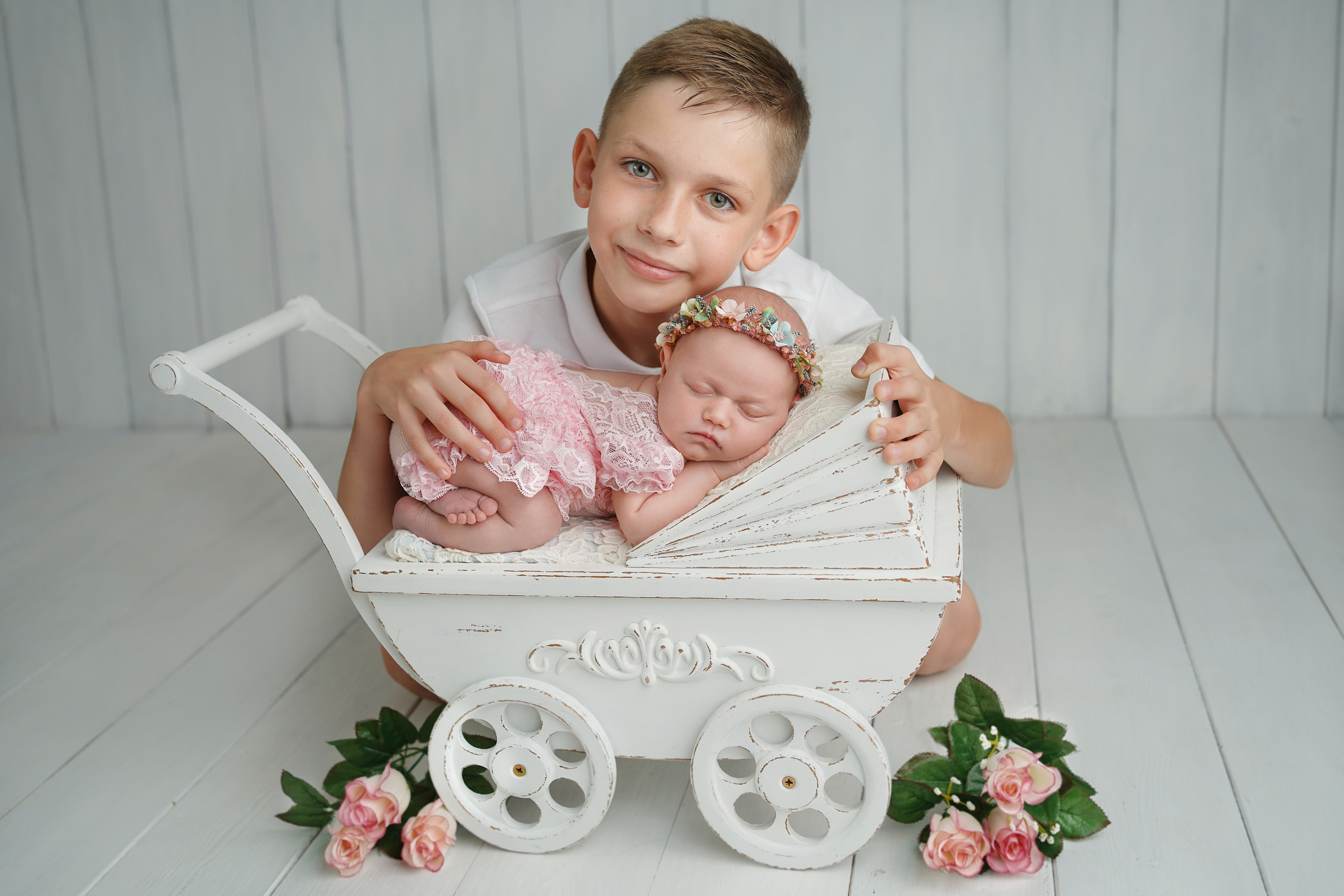 фотосессия новорожденных младенцев