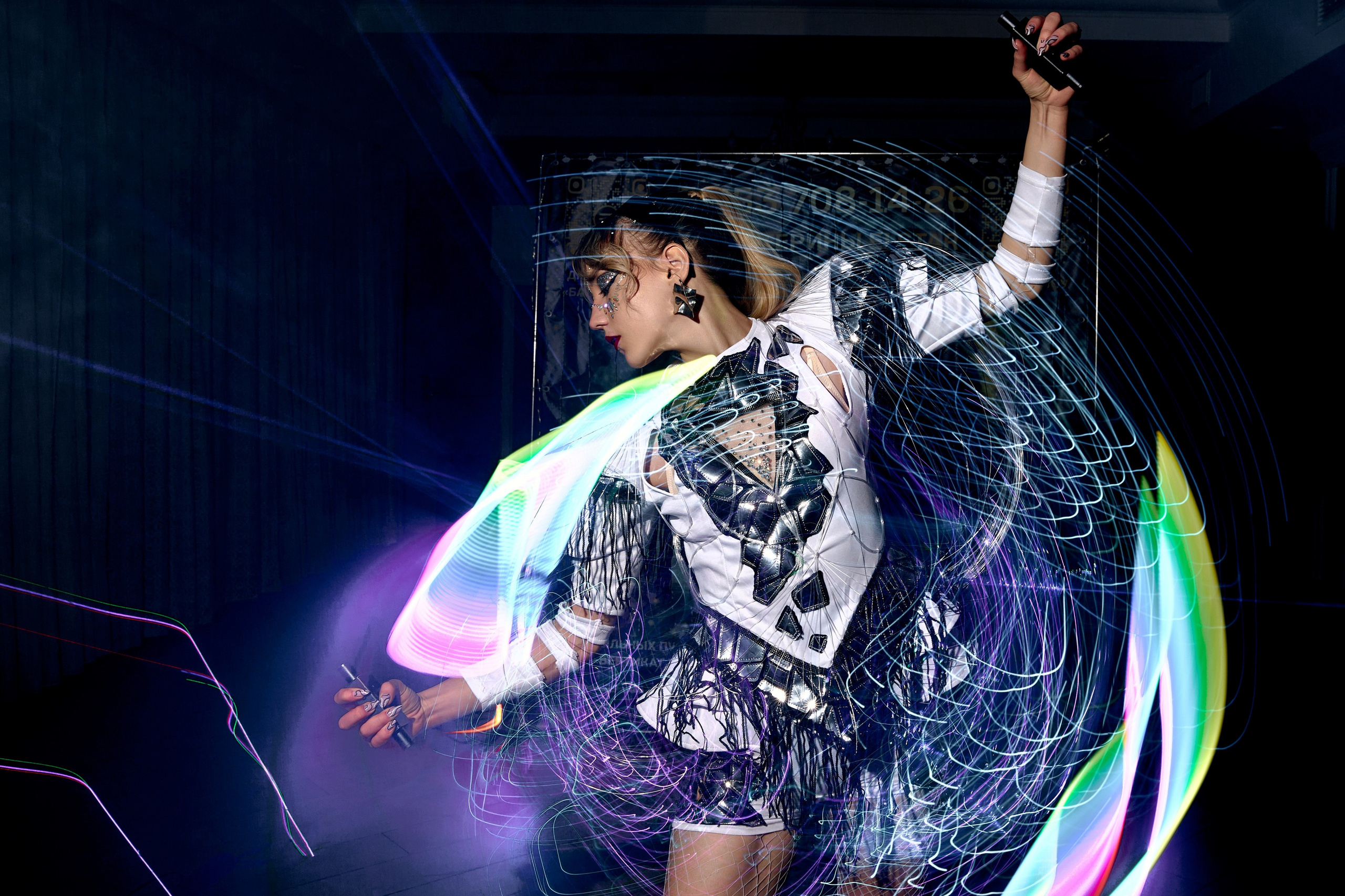 Лазерное шоу. Фотограф Александр Казин