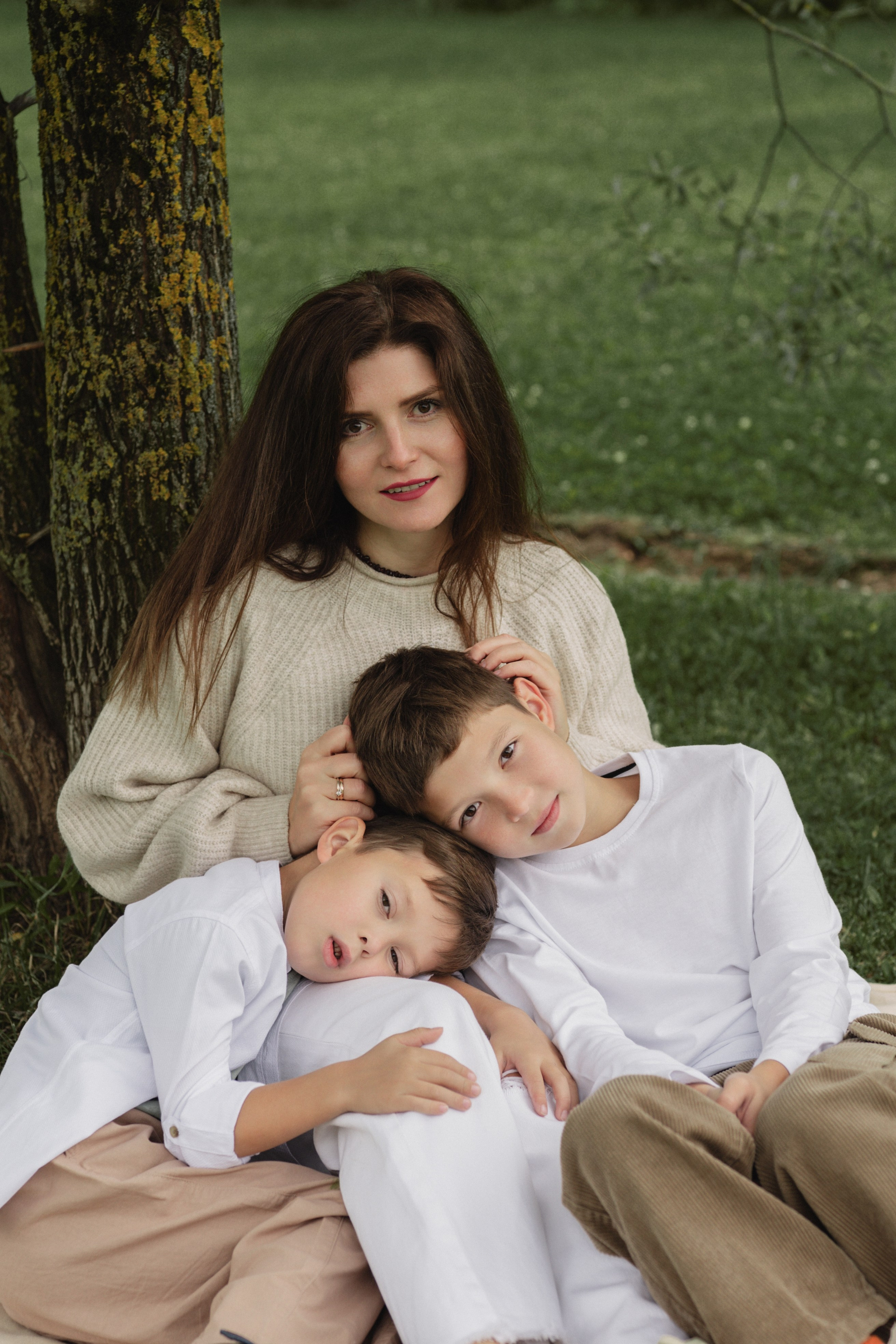 Светлана и Олег с сыновьями