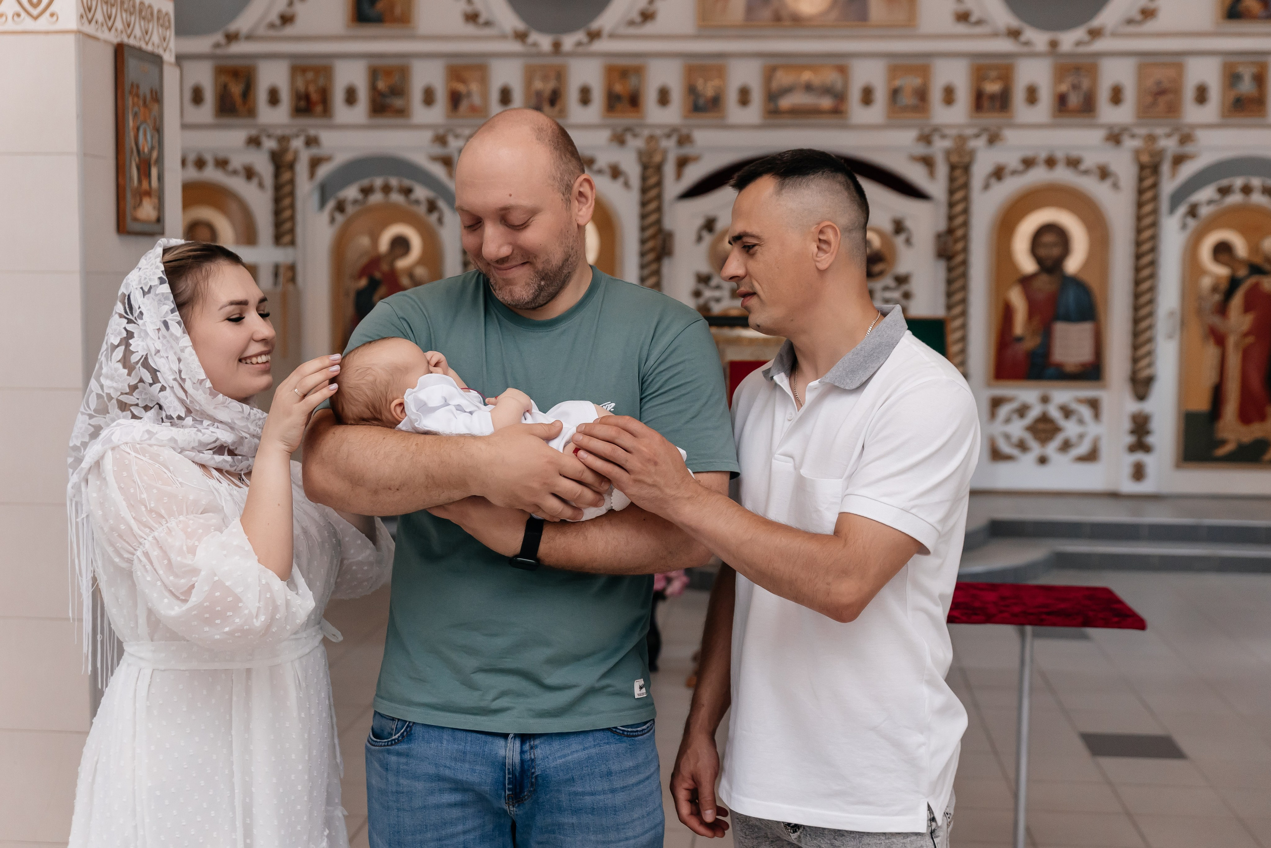 Крещение Ксении. Семейный фотограф Минск Усова Ольга