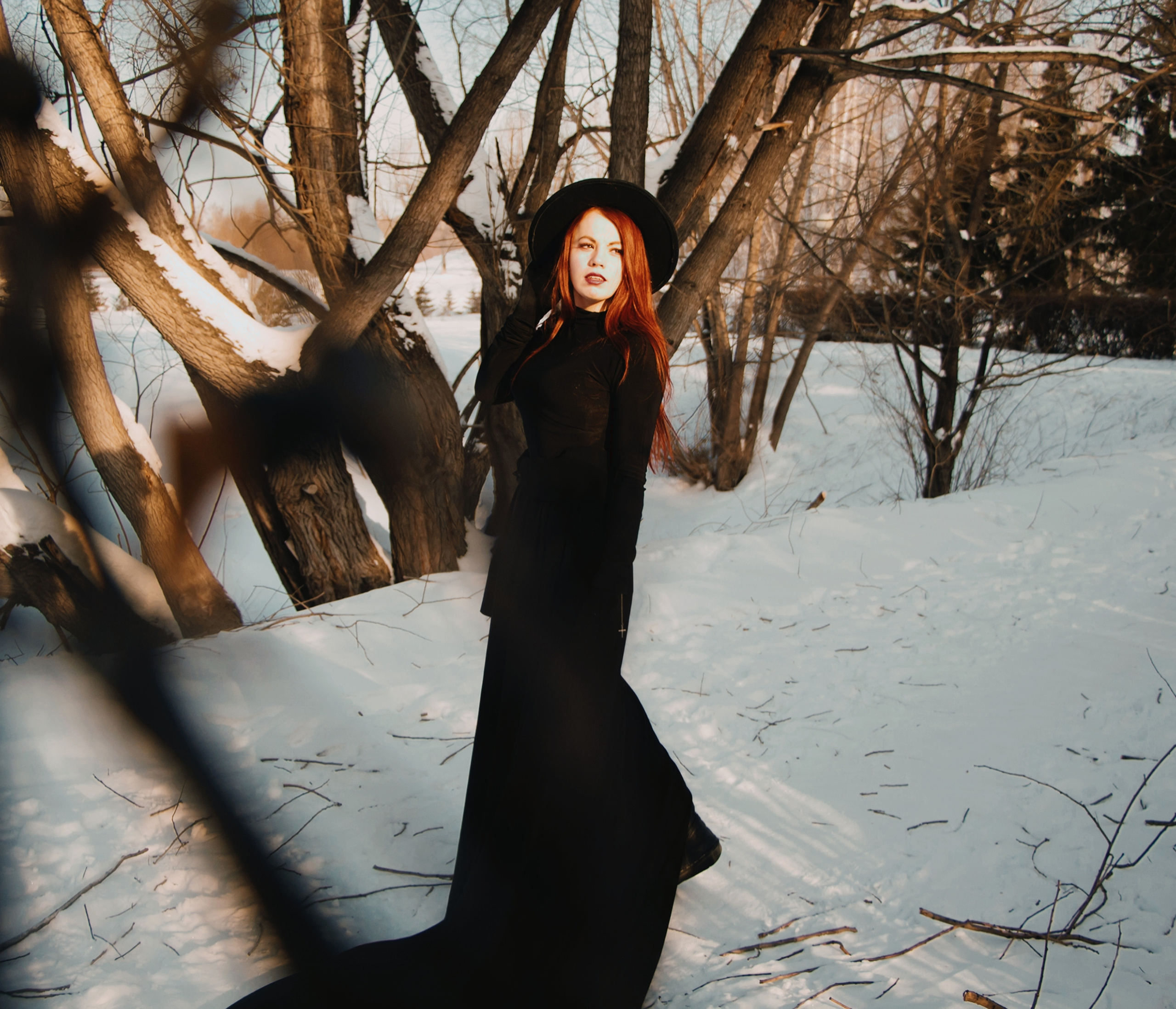 Вероника- Зимняя Леди в черном. Творческая, семейная Фотосъемка ДоброДарова Елена Омск