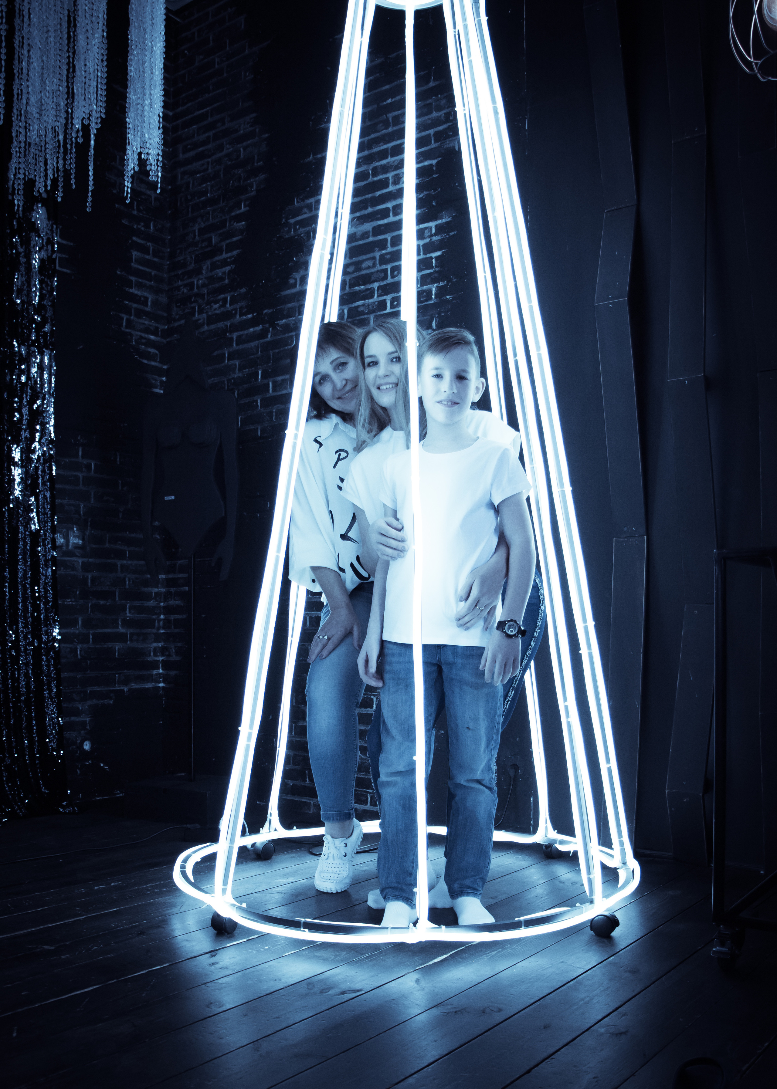 Новогодняя встреча трех поколений: Мама, дочь и внуки. Творческая, семейная Фотосъемка ДоброДарова Елена Омск