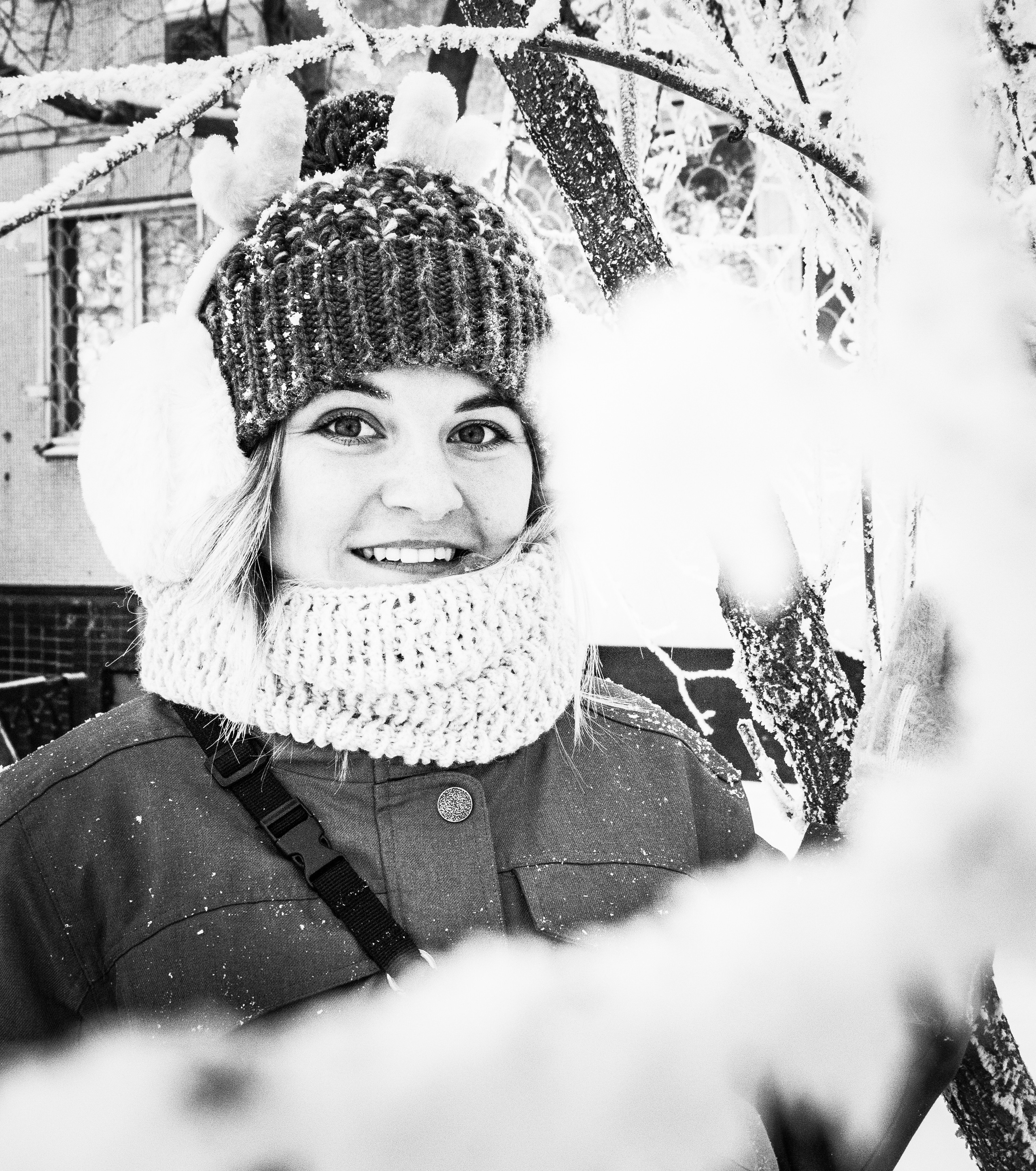 Смелая Полина (на улице минус 33 градуса). Творческая, семейная Фотосъемка ДоброДарова Елена Омск