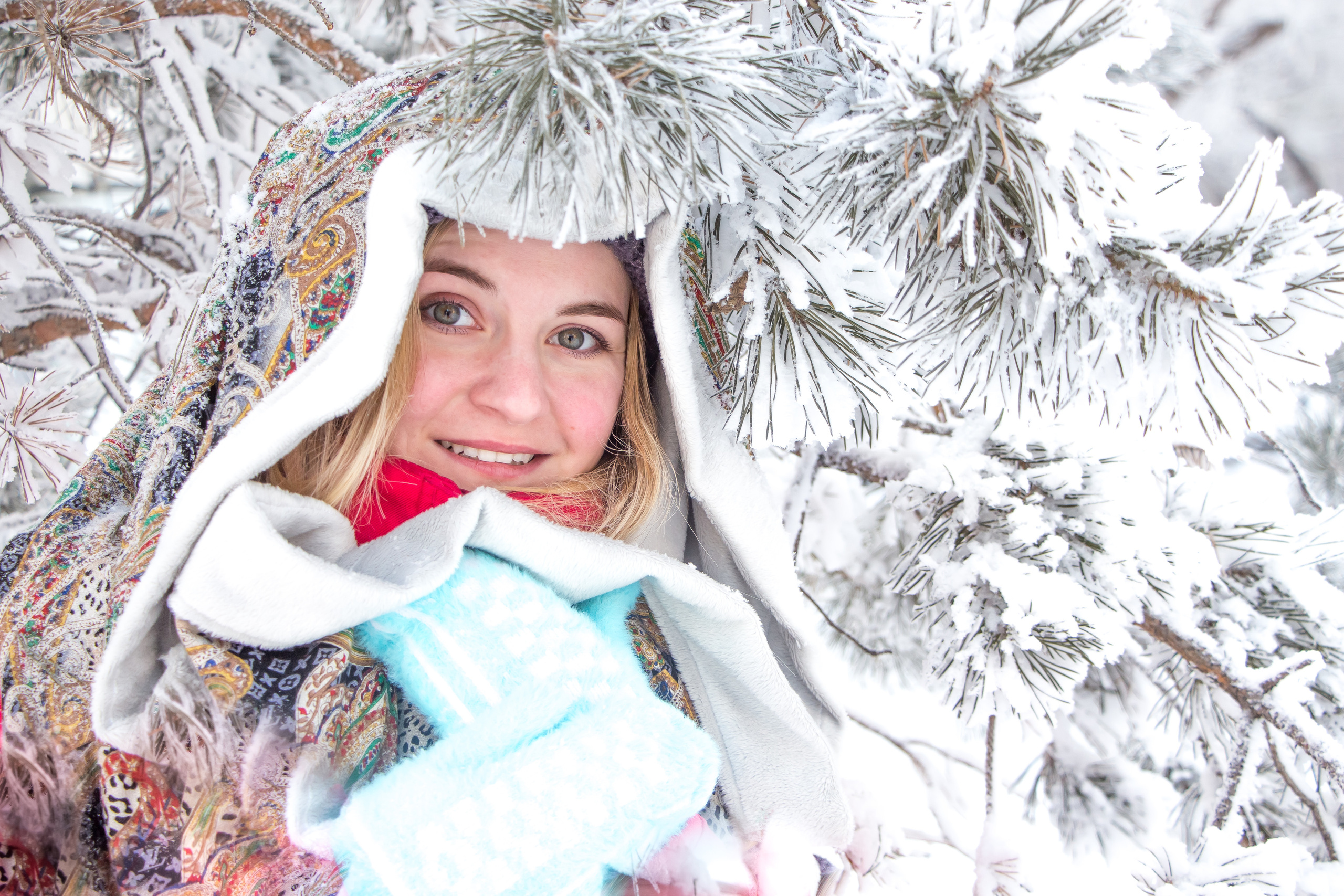 Смелая Полина (на улице минус 33 градуса). Творческая, семейная Фотосъемка ДоброДарова Елена Омск