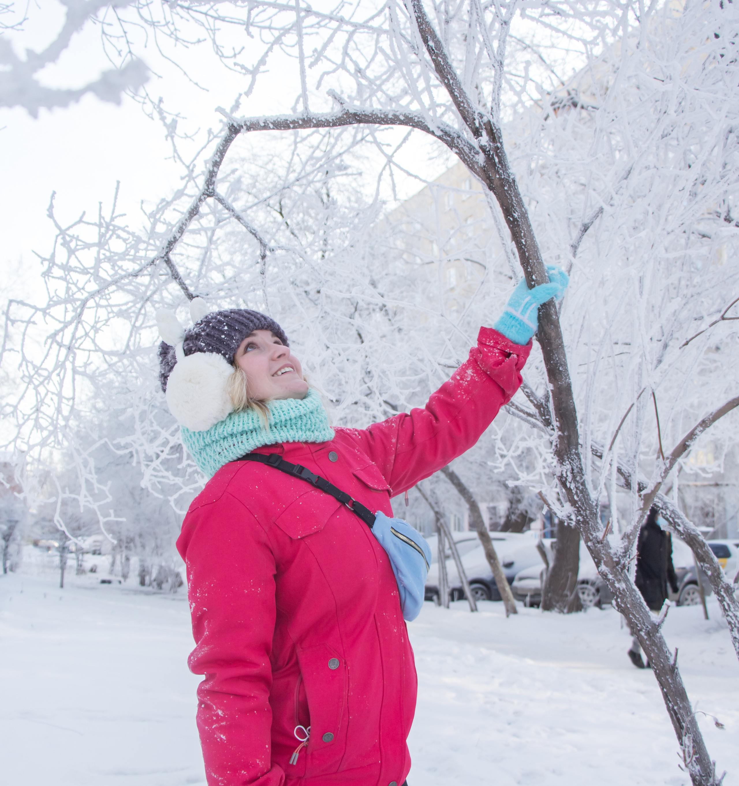 Смелая Полина (на улице минус 33 градуса). Творческая, семейная Фотосъемка ДоброДарова Елена Омск
