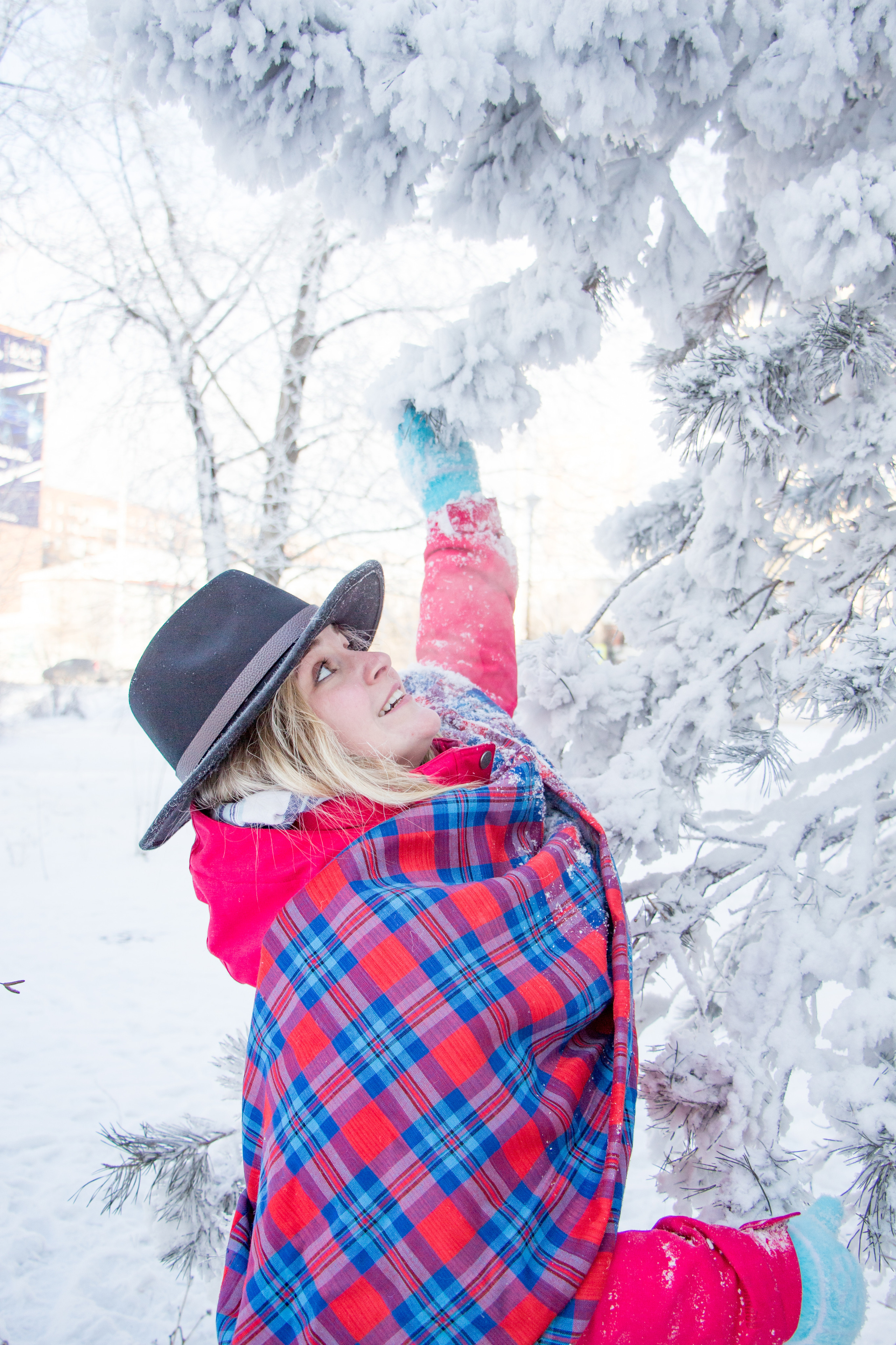 Смелая Полина (на улице минус 33 градуса). Творческая, семейная Фотосъемка ДоброДарова Елена Омск