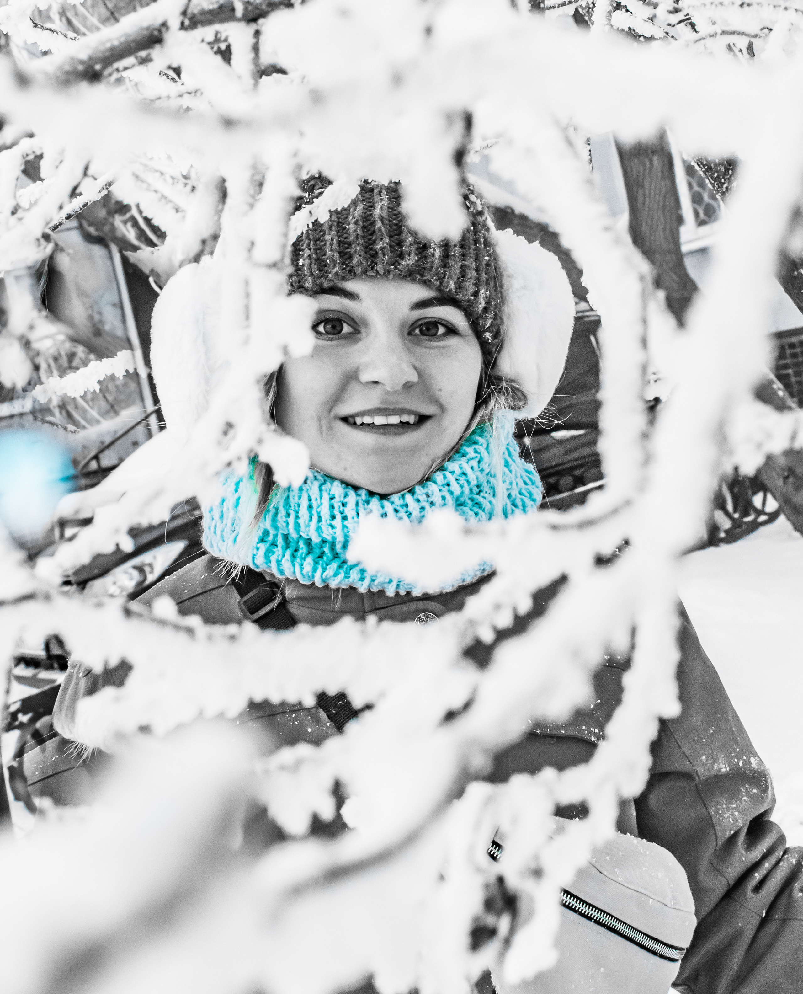 Смелая Полина (на улице минус 33 градуса). Творческая, семейная Фотосъемка ДоброДарова Елена Омск