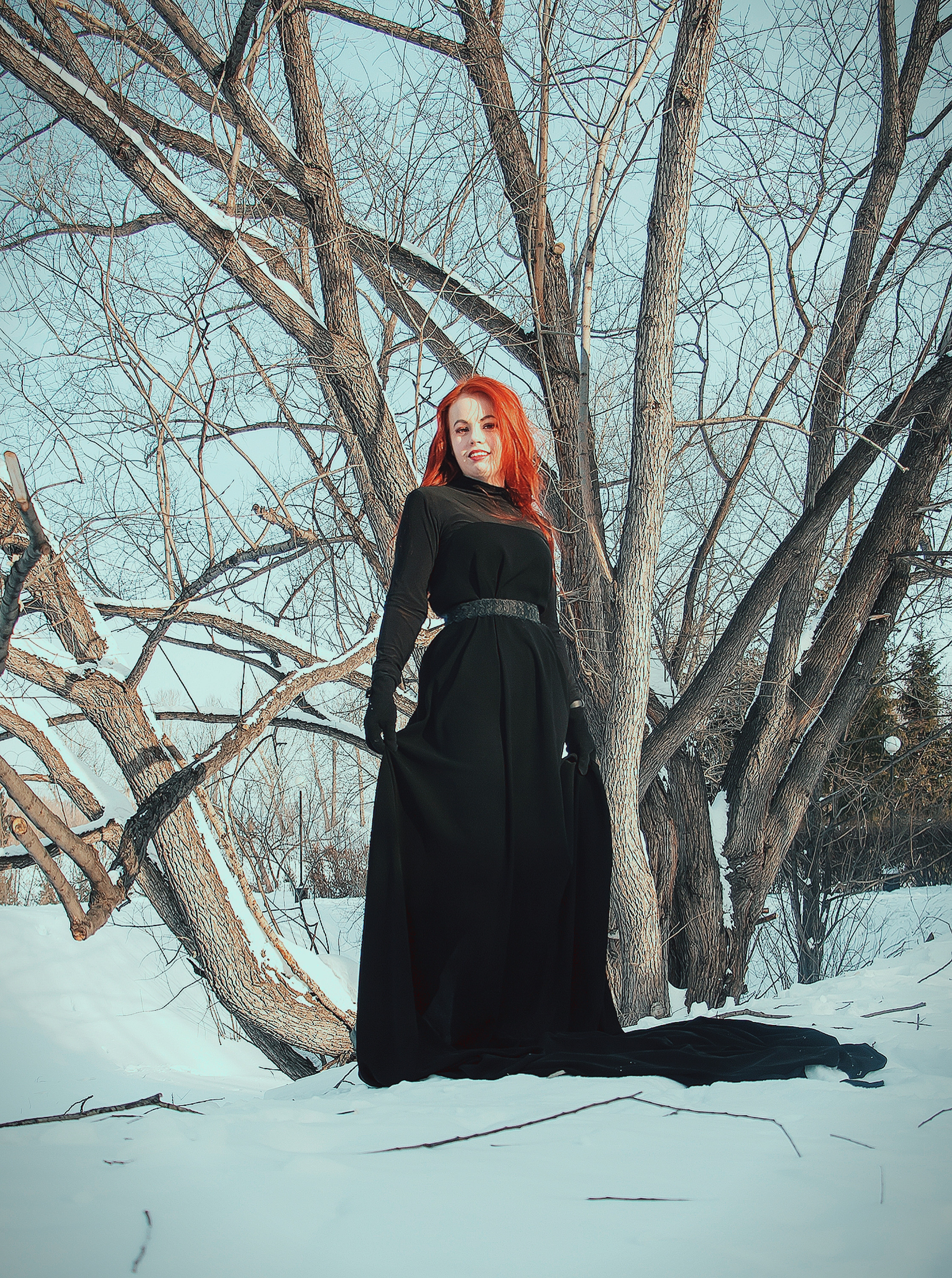 Вероника- Зимняя Леди в черном. Творческая, семейная Фотосъемка ДоброДарова Елена Омск