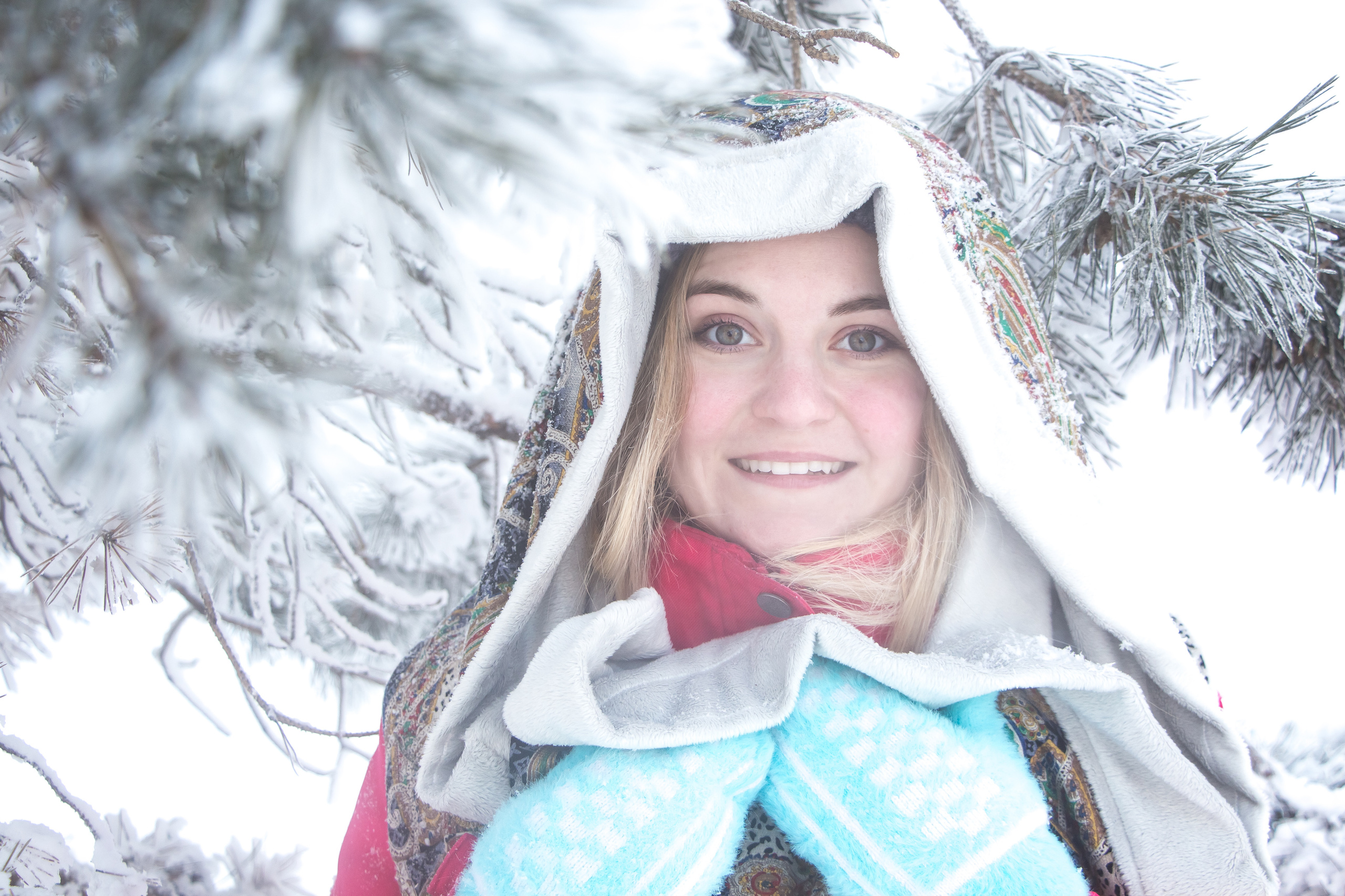 Смелая Полина (на улице минус 33 градуса). Творческая, семейная Фотосъемка ДоброДарова Елена Омск