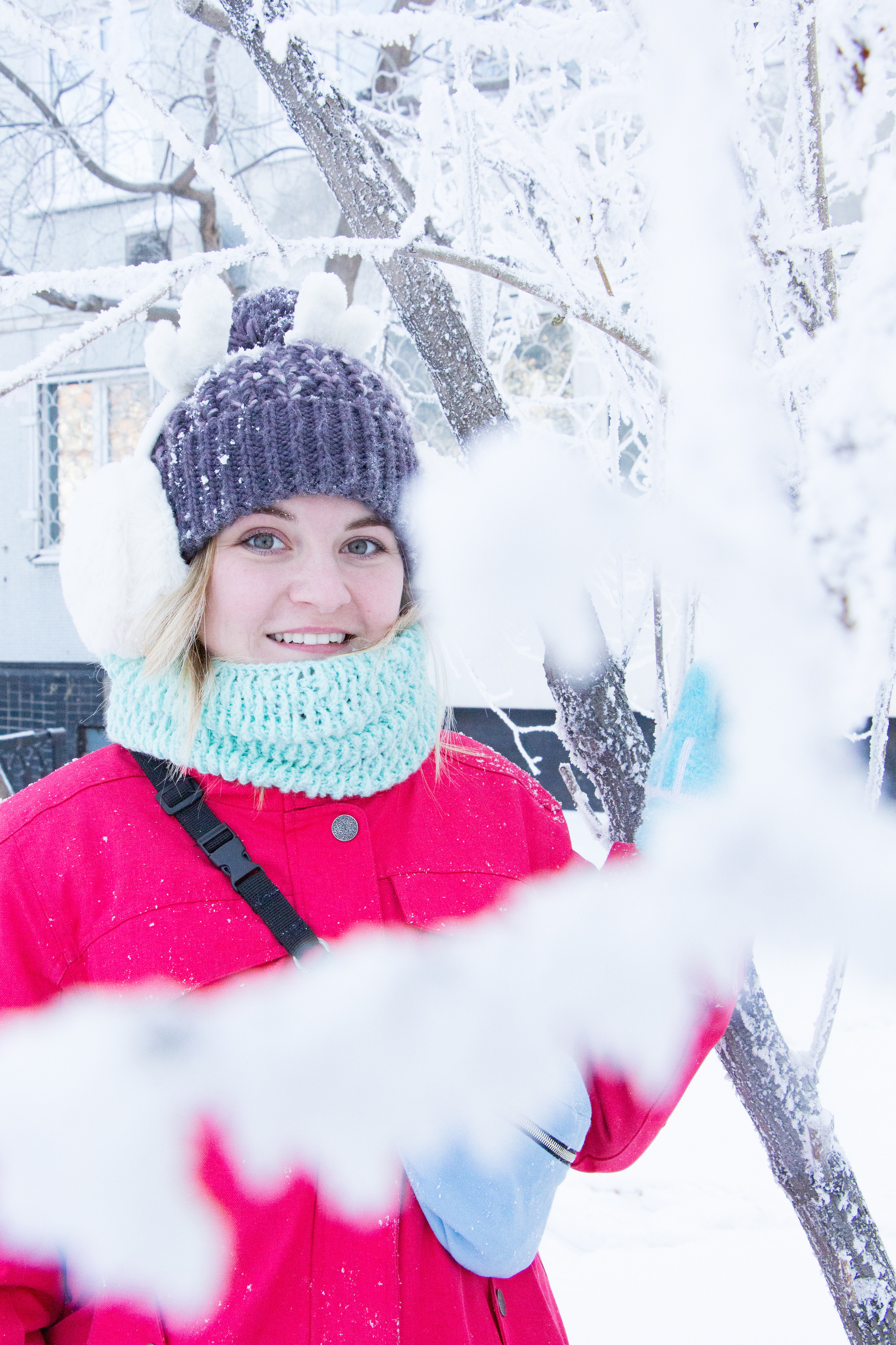 Смелая Полина (на улице минус 33 градуса). Творческая, семейная Фотосъемка ДоброДарова Елена Омск