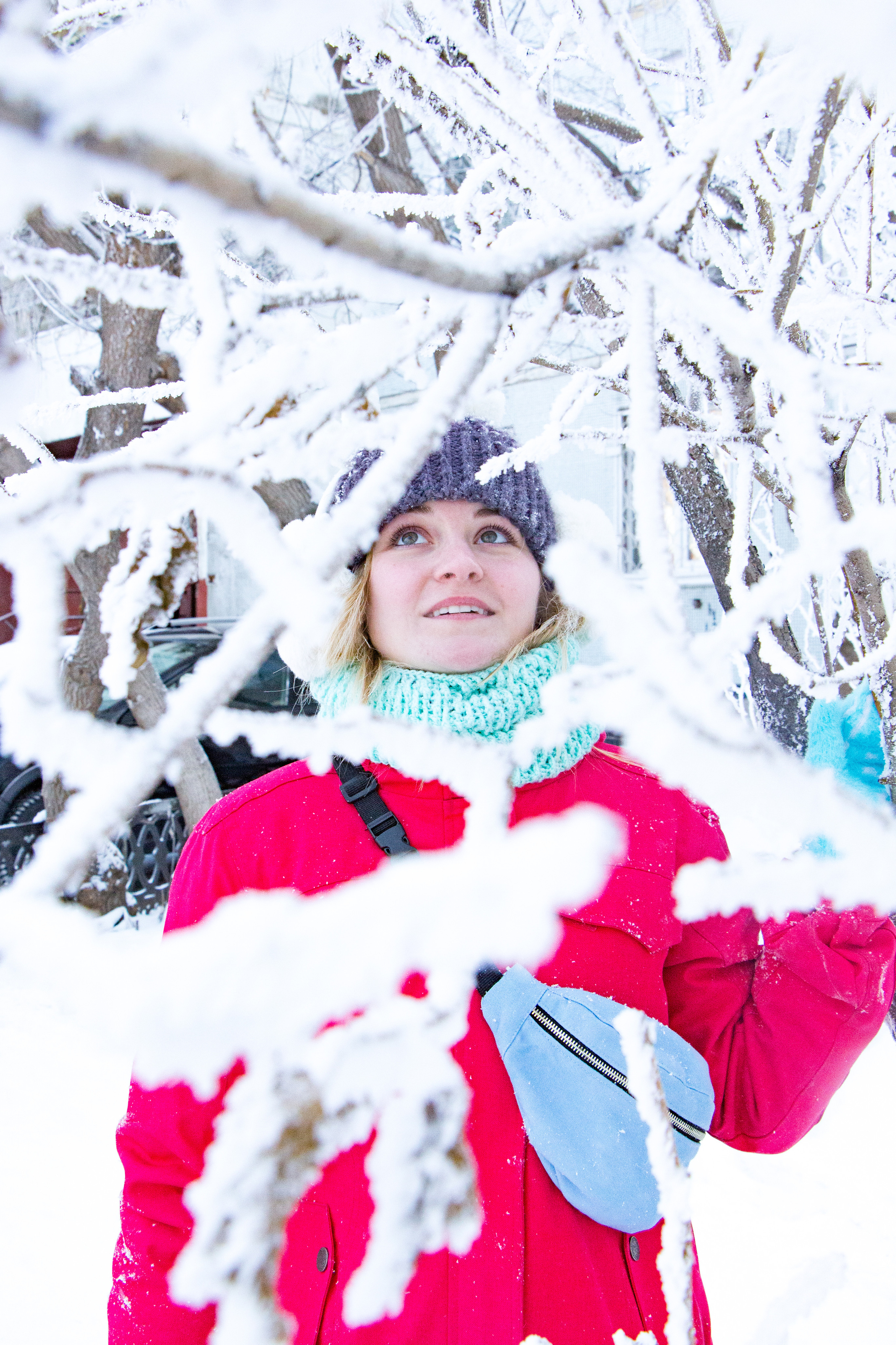 Смелая Полина (на улице минус 33 градуса). Творческая, семейная Фотосъемка ДоброДарова Елена Омск
