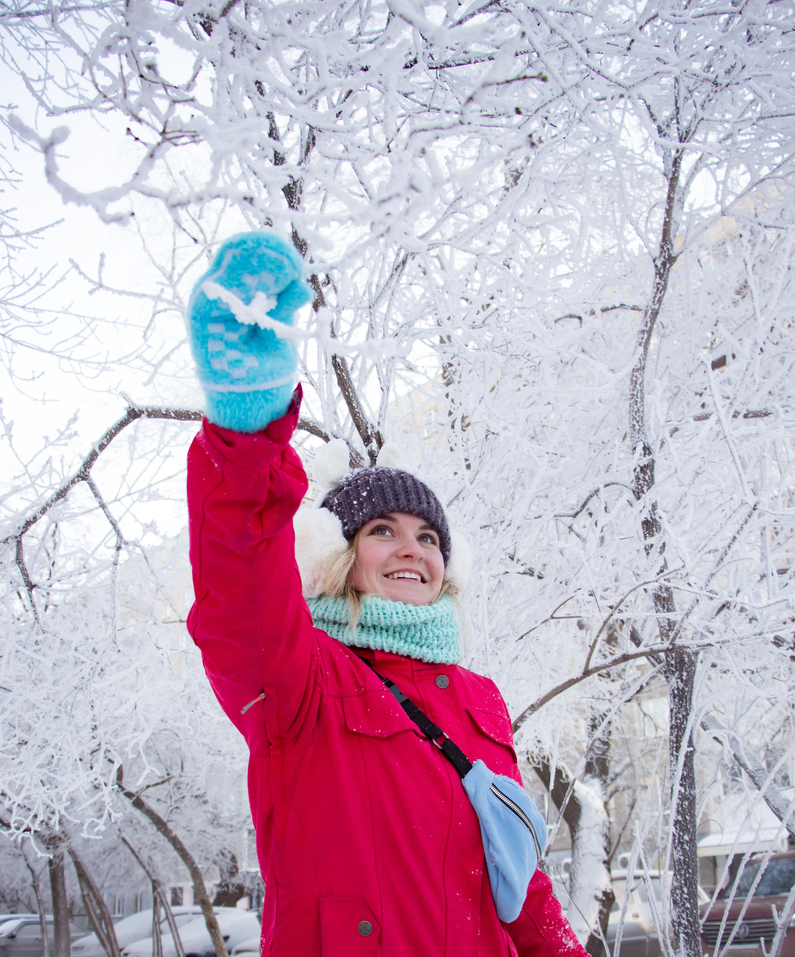 Смелая Полина (на улице минус 33 градуса). Творческая, семейная Фотосъемка ДоброДарова Елена Омск