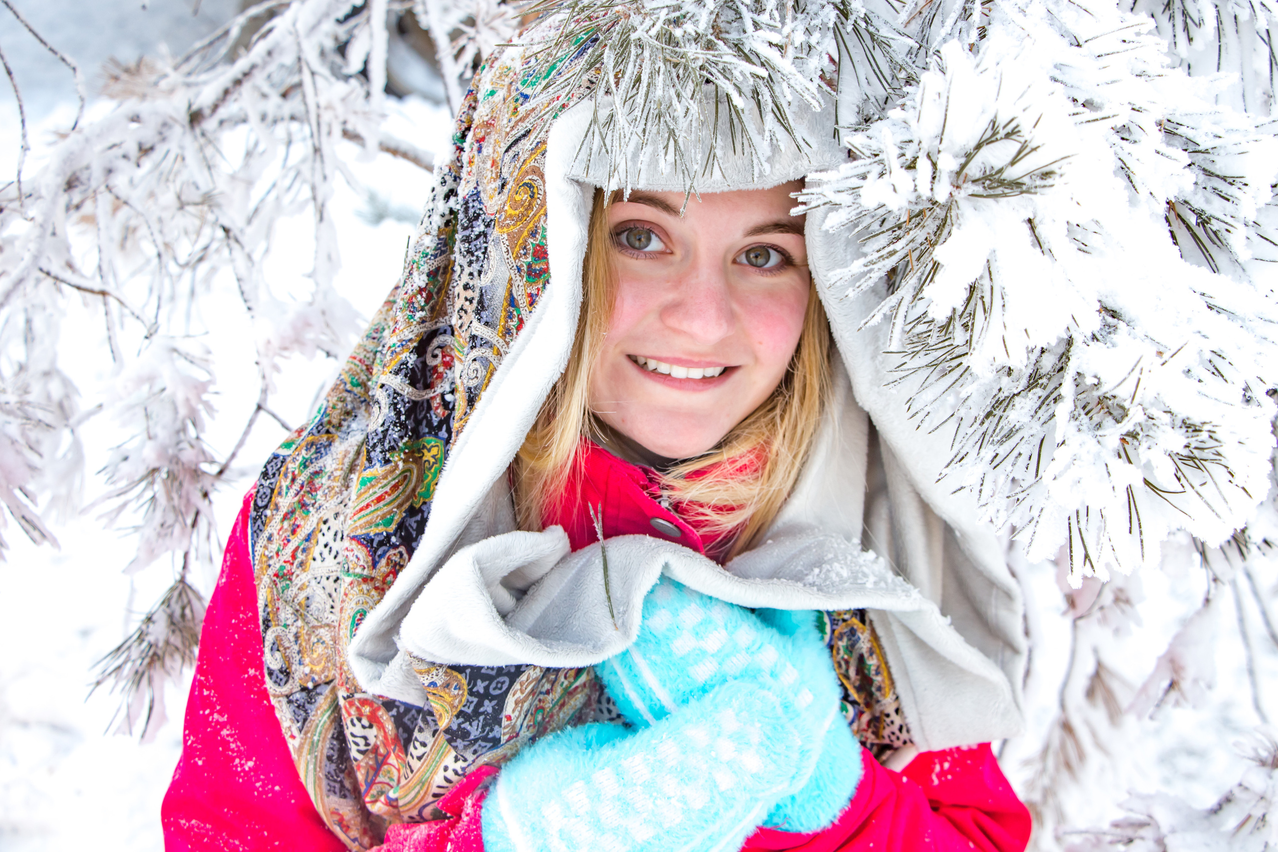 Смелая Полина (на улице минус 33 градуса). Творческая, семейная Фотосъемка ДоброДарова Елена Омск