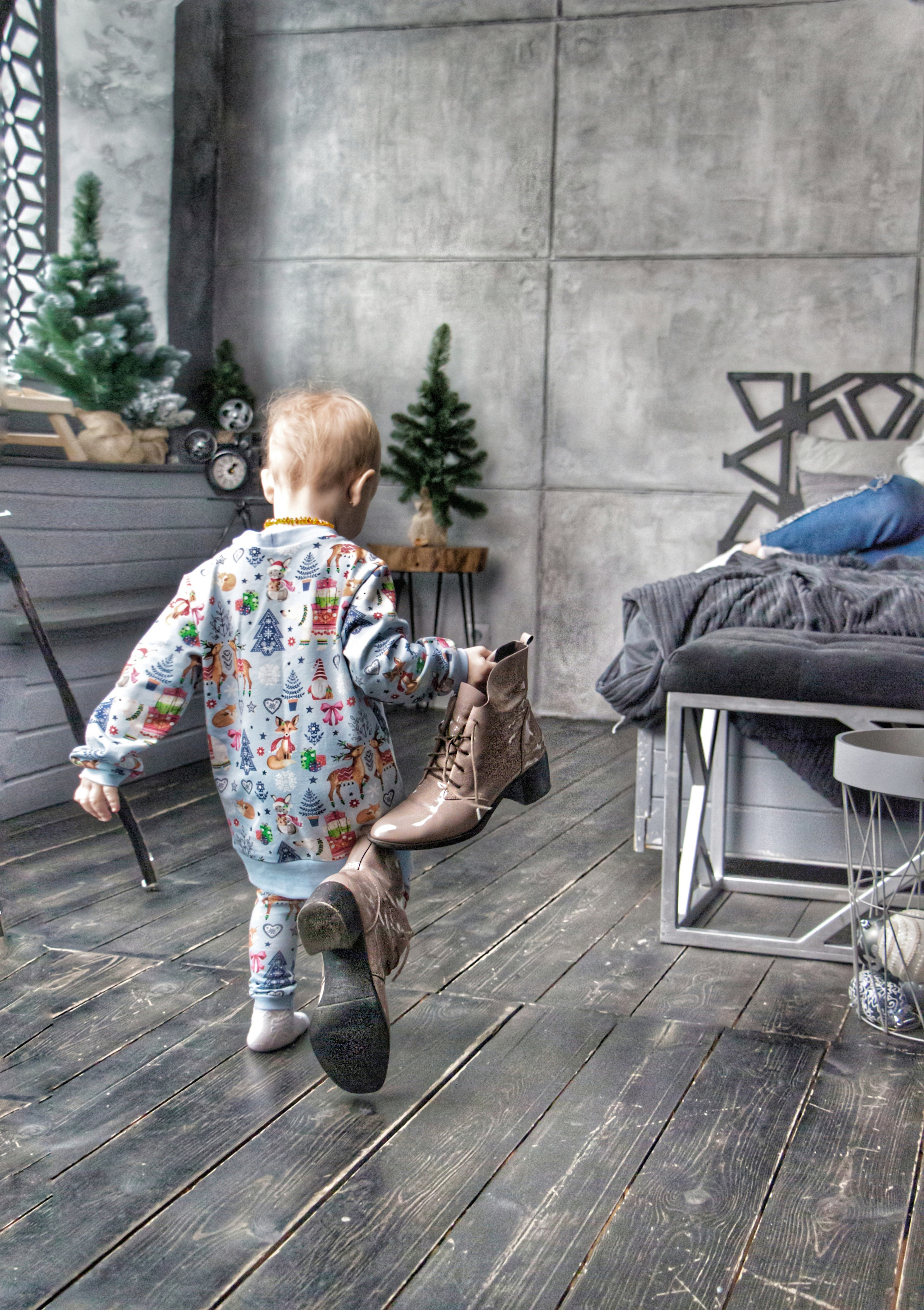 Новогодняя встреча трех поколений: Мама, дочь и внуки. Творческая, семейная Фотосъемка ДоброДарова Елена Омск