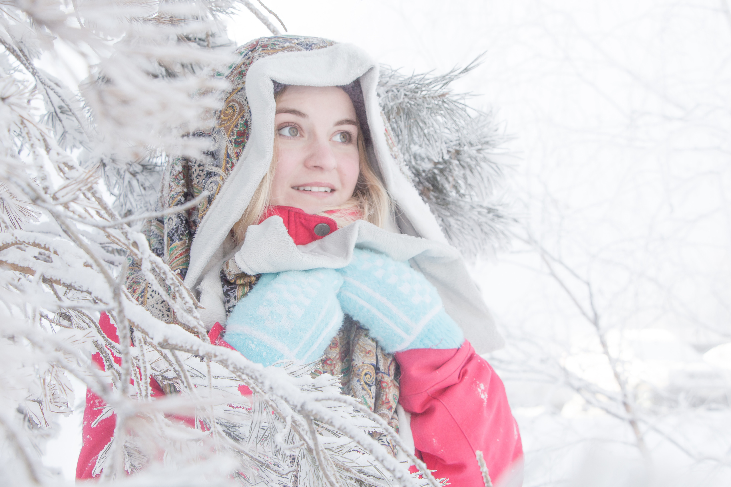 Смелая Полина (на улице минус 33 градуса). Творческая, семейная Фотосъемка ДоброДарова Елена Омск